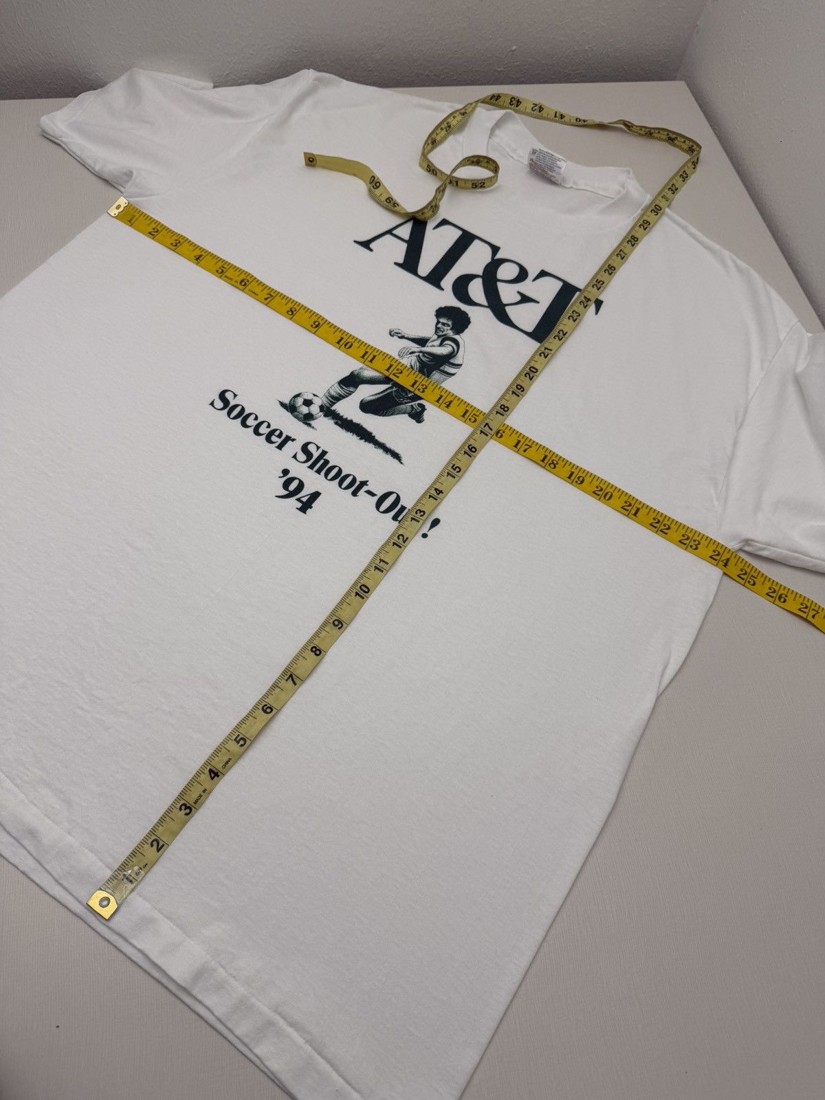 Hanes Vintage 90s AT&T Soccer Shoot-Out ‘94 Graphic Tee Shirt XL Size US XL / EU 56 / 4 - 5 Thumbnail