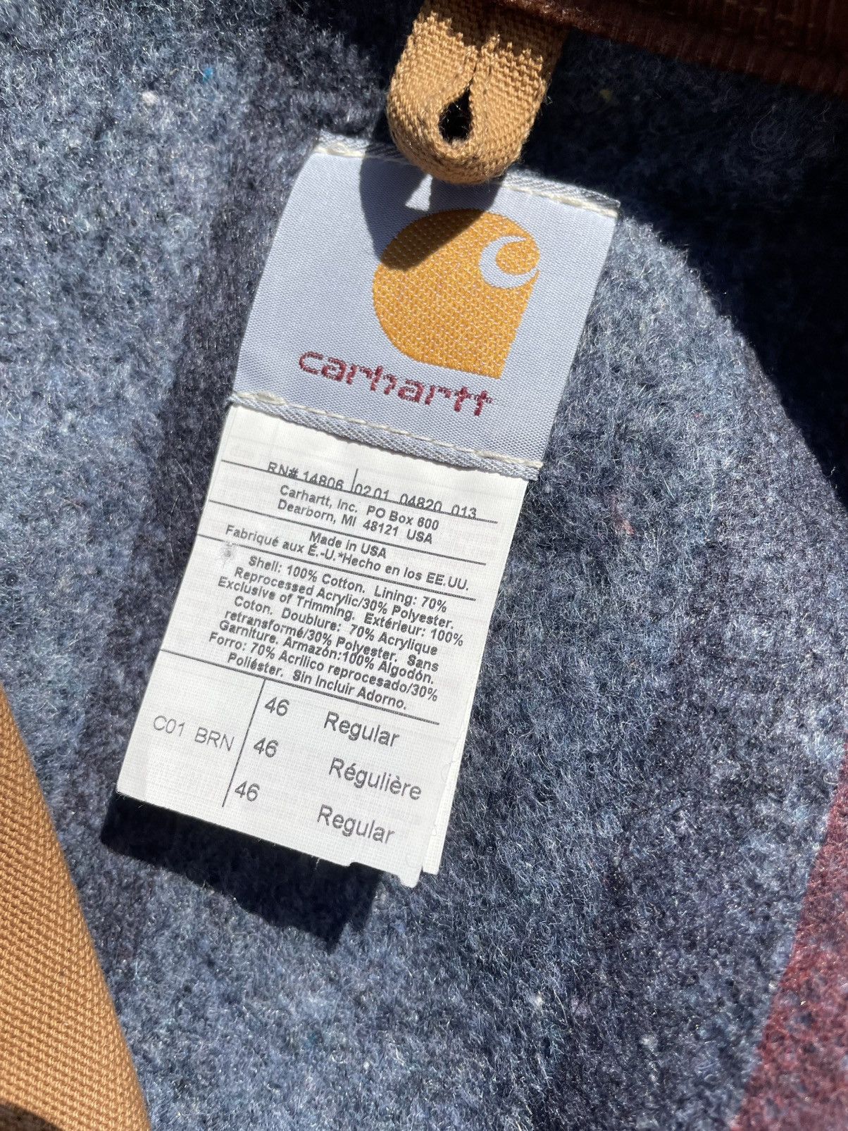 Carhartt Vintage Carhartt Size 50 Tall 2XL MensLined Chore Jacket Size US XXL / EU 58 / 5 - 6 Thumbnail