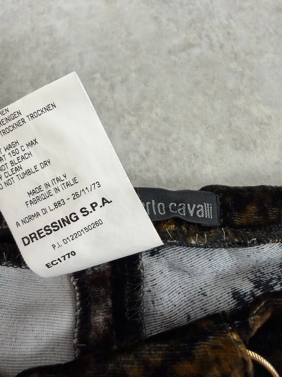 Roberto Cavalli 2000s Roberto Cavalli Brown Velvet Cozy Pants Size 28" / US 6 / IT 42 - 10 Thumbnail
