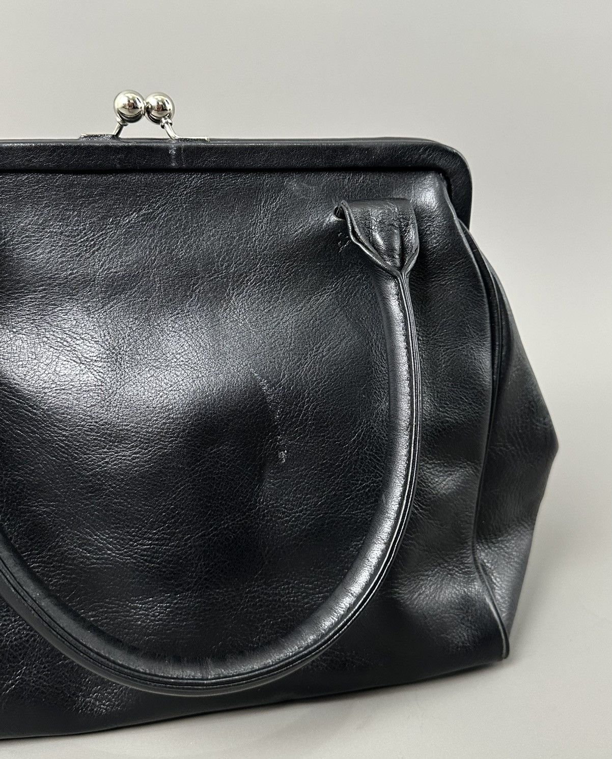 Yohji Yamamoto Y’s - Yohji Yamamoto Double Claps - Top Handle Leather Bag Size ONE SIZE - 17 Thumbnail