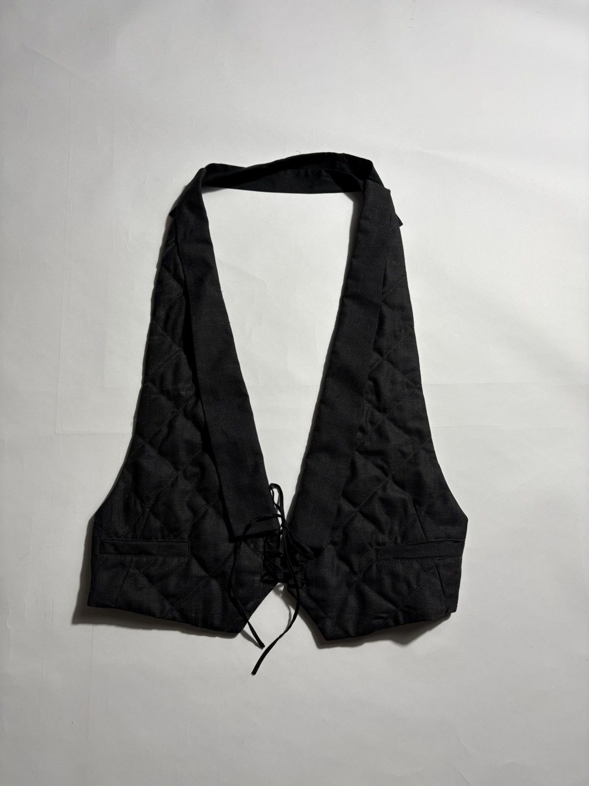 Kris Van Assche KRIS VAN ASSCHE SINGLE BREASTED LACE UP VEST Size 46S - 1 Thumbnail