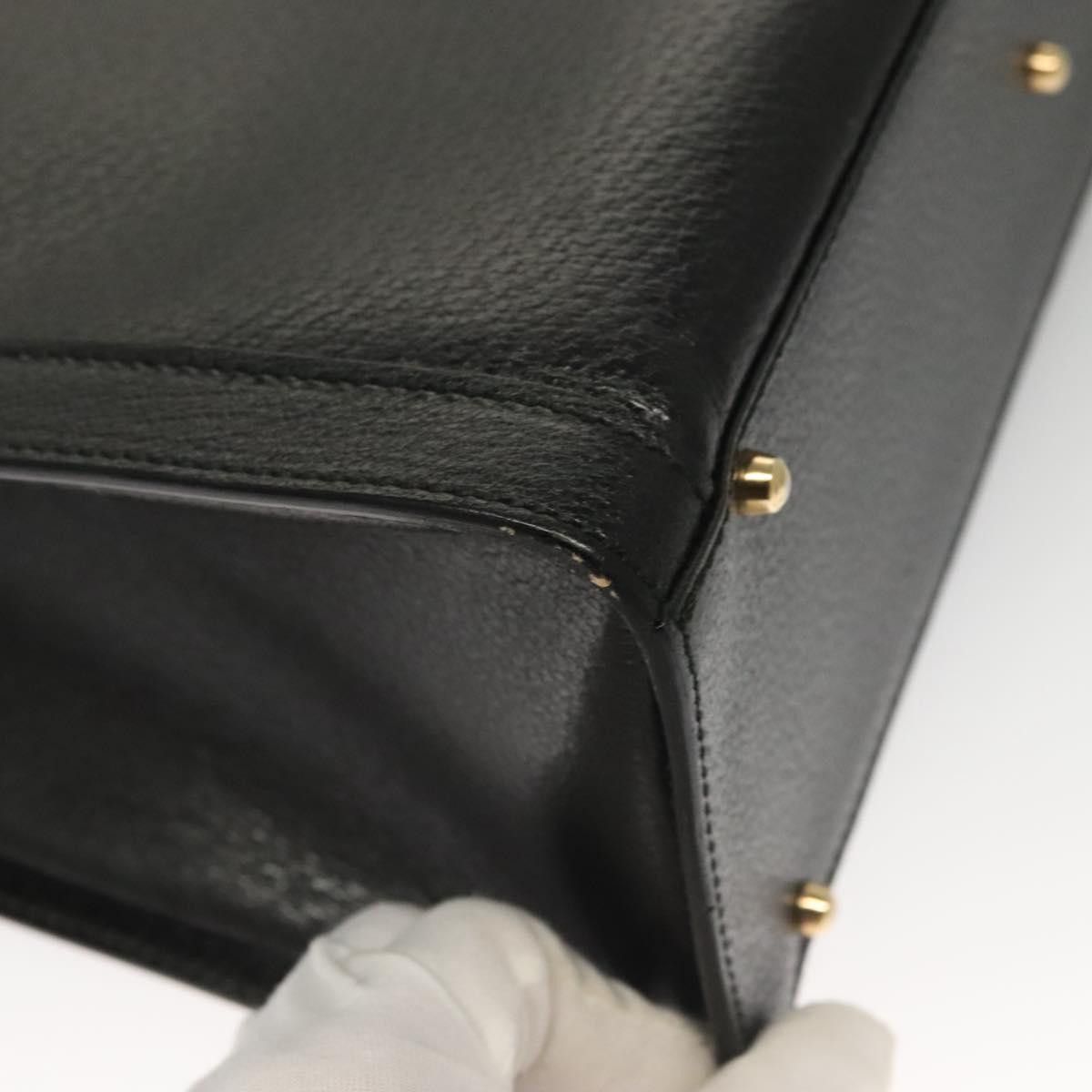 Gucci GUCCI Bamboo Hand Bag Leather Black Gold 002 002 Size ONE SIZE - 10 Thumbnail