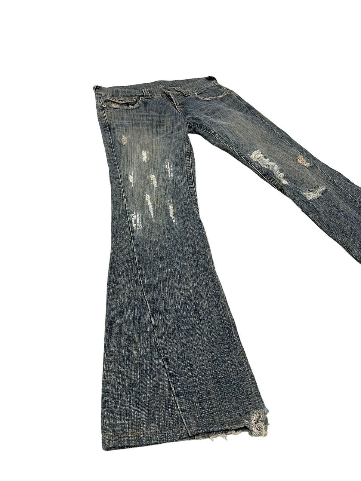 Tornado Mart Flare Jeans Tornado Mart Distress Low Rise Boot Cut 6🟦5 Size US 30 / EU 46 - 1 Thumbnail