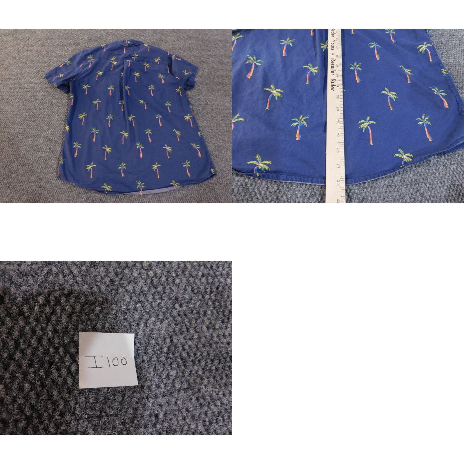 Chubbies chubbies Shirt Large Mens Blue Palm Trees Button-Up Vacation Casual Short Sleeve Size US L / EU 52-54 / 3 - 8 Thumbnail
