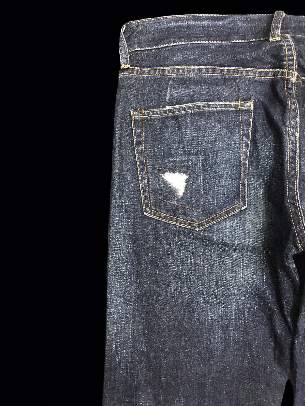 Japanese Brand 💥DENIM ART💥BACK NUMBER JAPAN DISTRESSED PAINTER DENIM F140 Size US 32 / EU 48 - 10 Thumbnail