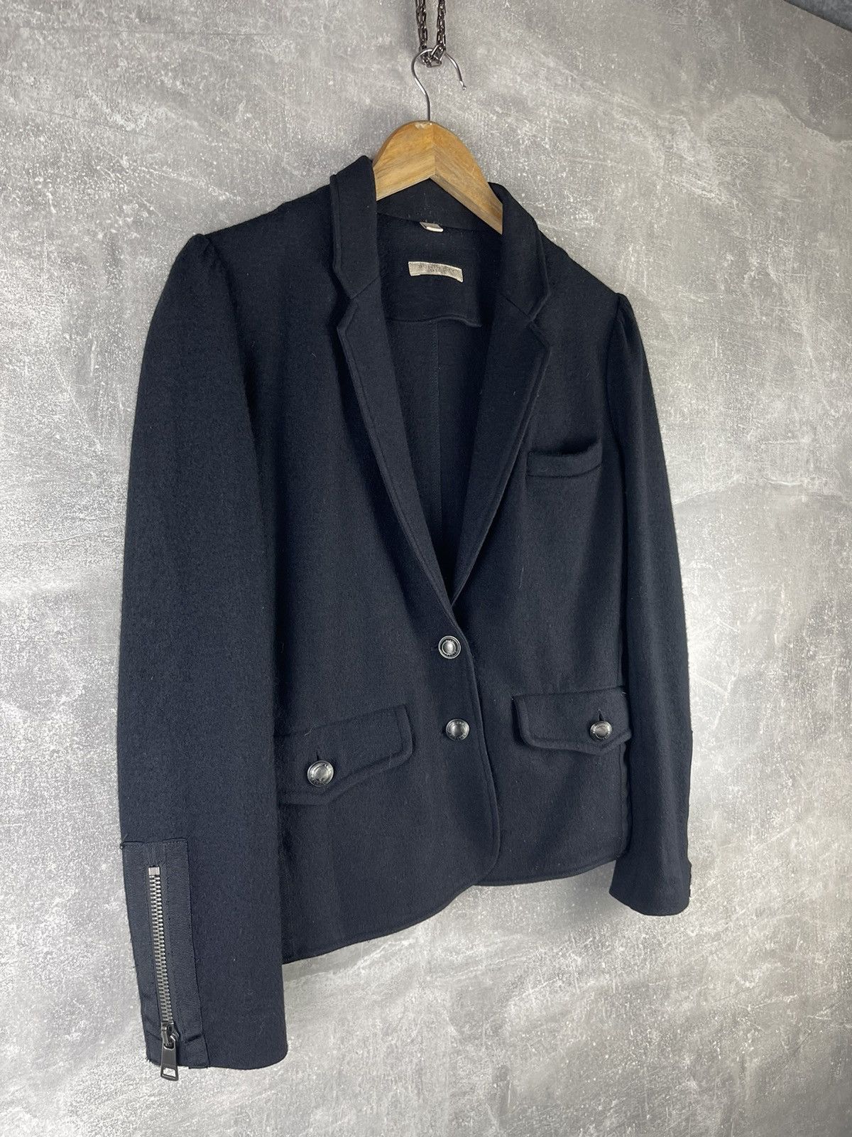 Burberry Burberry Brit Wool Tailored Blazer Jacket Black Size M Size M / US 6-8 / IT 42-44 - 2 Thumbnail