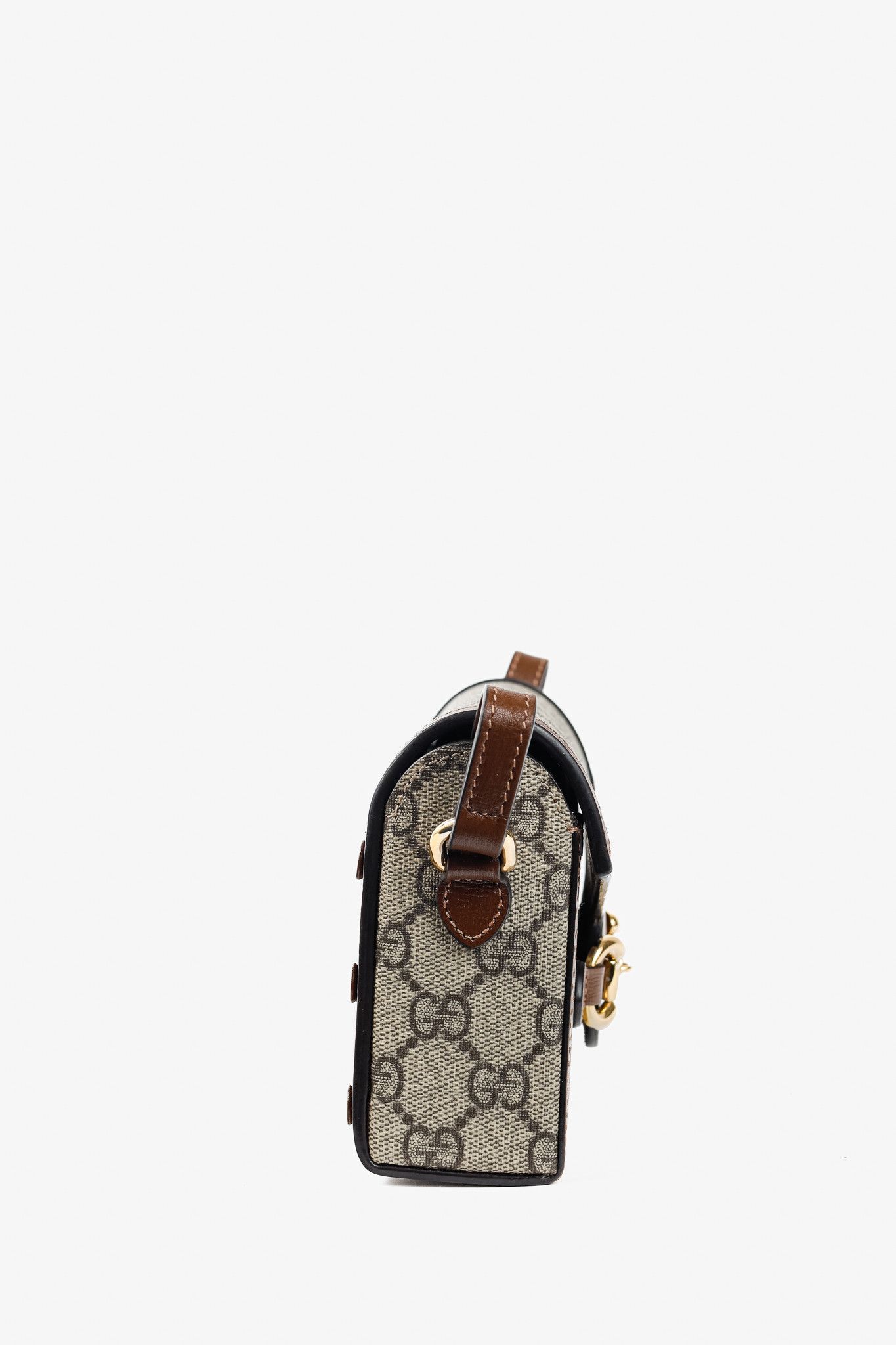 Gucci Gucci "Gucci Horsebit 1955" GG Supreme Mini Bag Size ONE SIZE - 3 Thumbnail