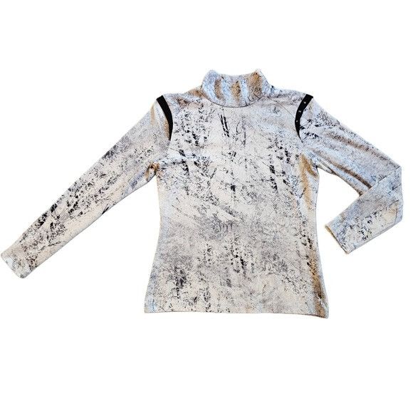 Other NEVERMINDALL Black and White Marble Loose Neck Turtle Top Si Size M / US 6-8 / IT 42-44 - 1 Thumbnail