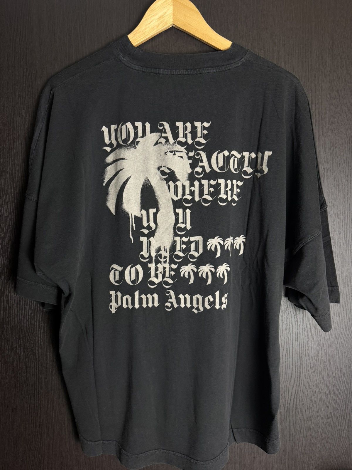 Palm Angels Palm Angels Statement Monogram T-shirt *NEW* Size US XL / EU 56 / 4 - 2 Thumbnail
