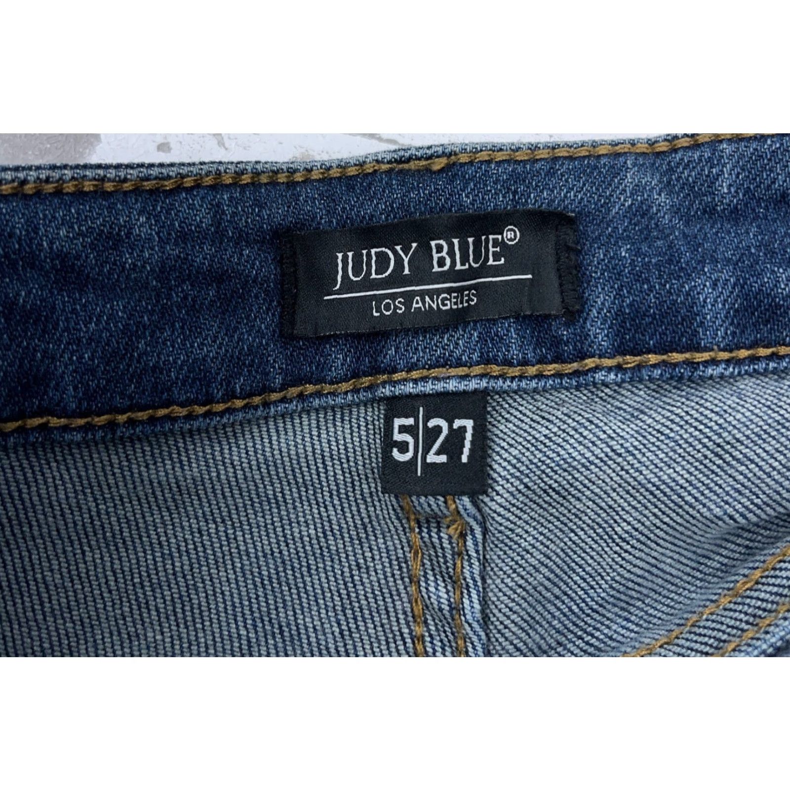 Vintage Judy Blue Jeans Women 5 27 Skinny Fit Crop Med Wash Faded Pants Stretch Ladies Jeans Size 27" / US 4 / IT 40 - 5 Thumbnail