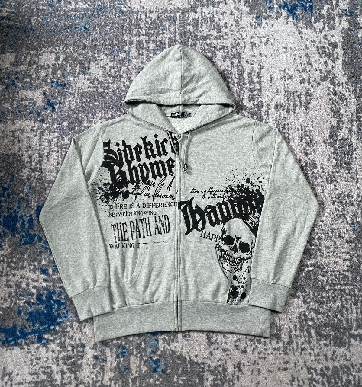 If Six Was Nine × Japanese Brand × Le Grande Bleu (L.G.B.) Japanes Dig Deep Skull Studded Hoodie Vkei Gothic Style Size US XL / EU 56 / 4 - 1 Thumbnail