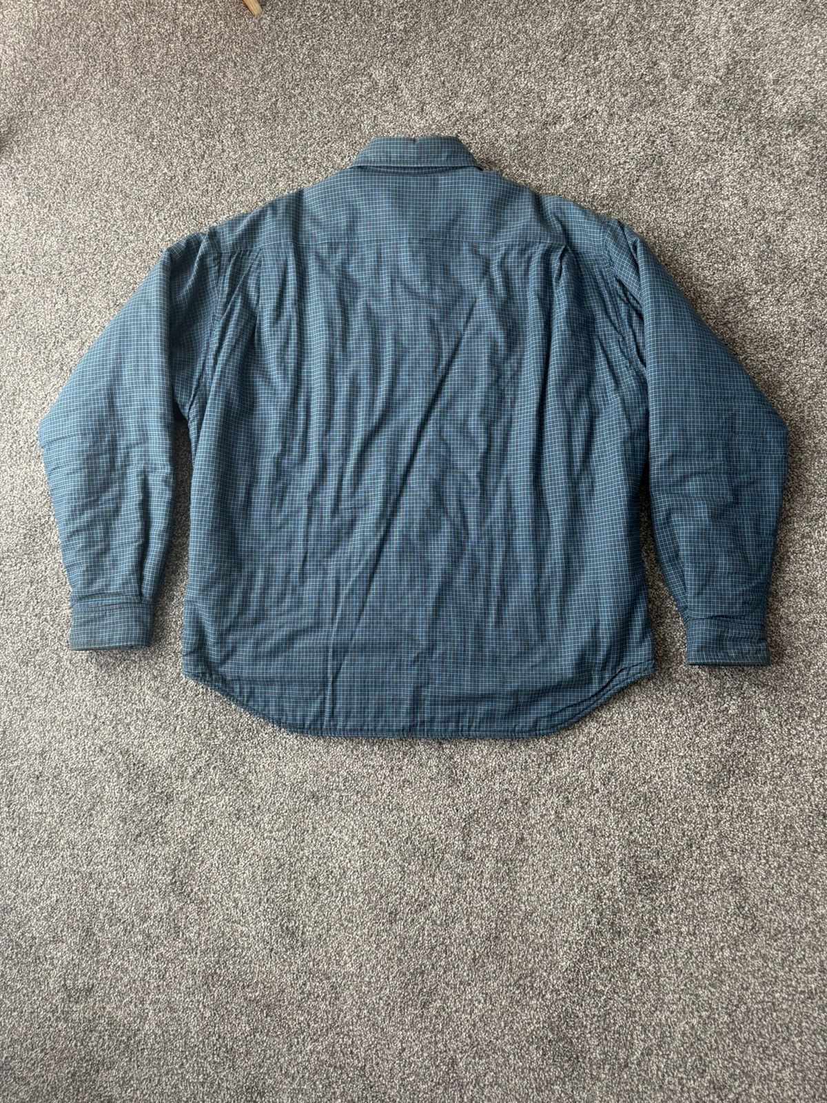 BALENCIAGA MICRO CHECK PADDED OVERSHIRT JACKET