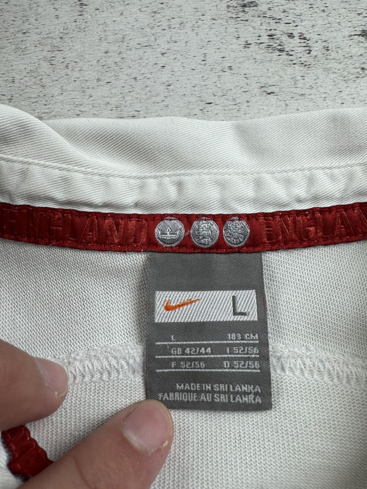 Nike Vintage Nike England 2003/2004 Rugby Y2K O2 Long Sleeve JerseyPolo T Shirt Size US L / EU 52-54 / 3 - 9 Thumbnail