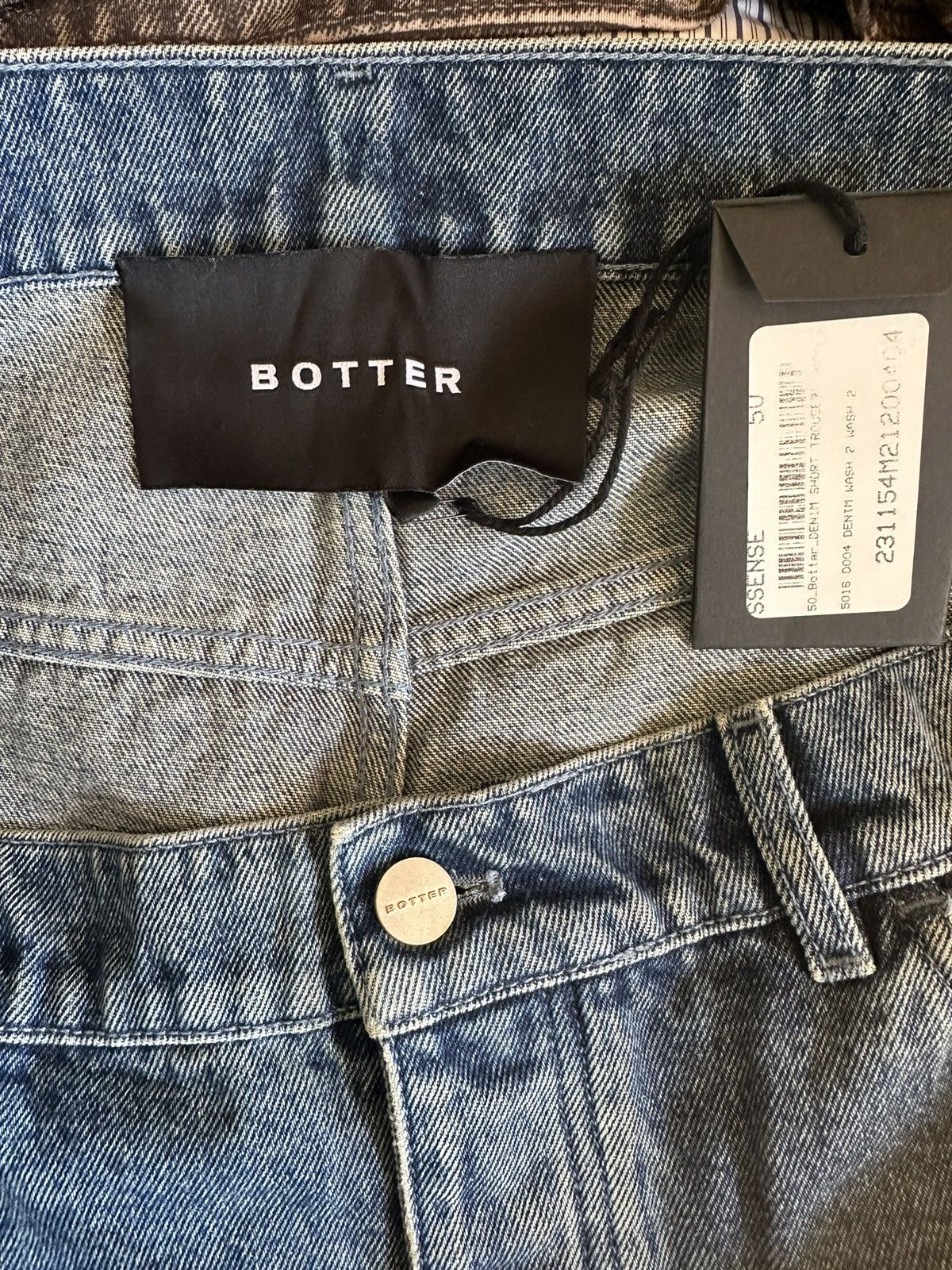 BOTTER BOTTER Blue Faded Denim Shorts Size US 34 / EU 50 - 3 Thumbnail