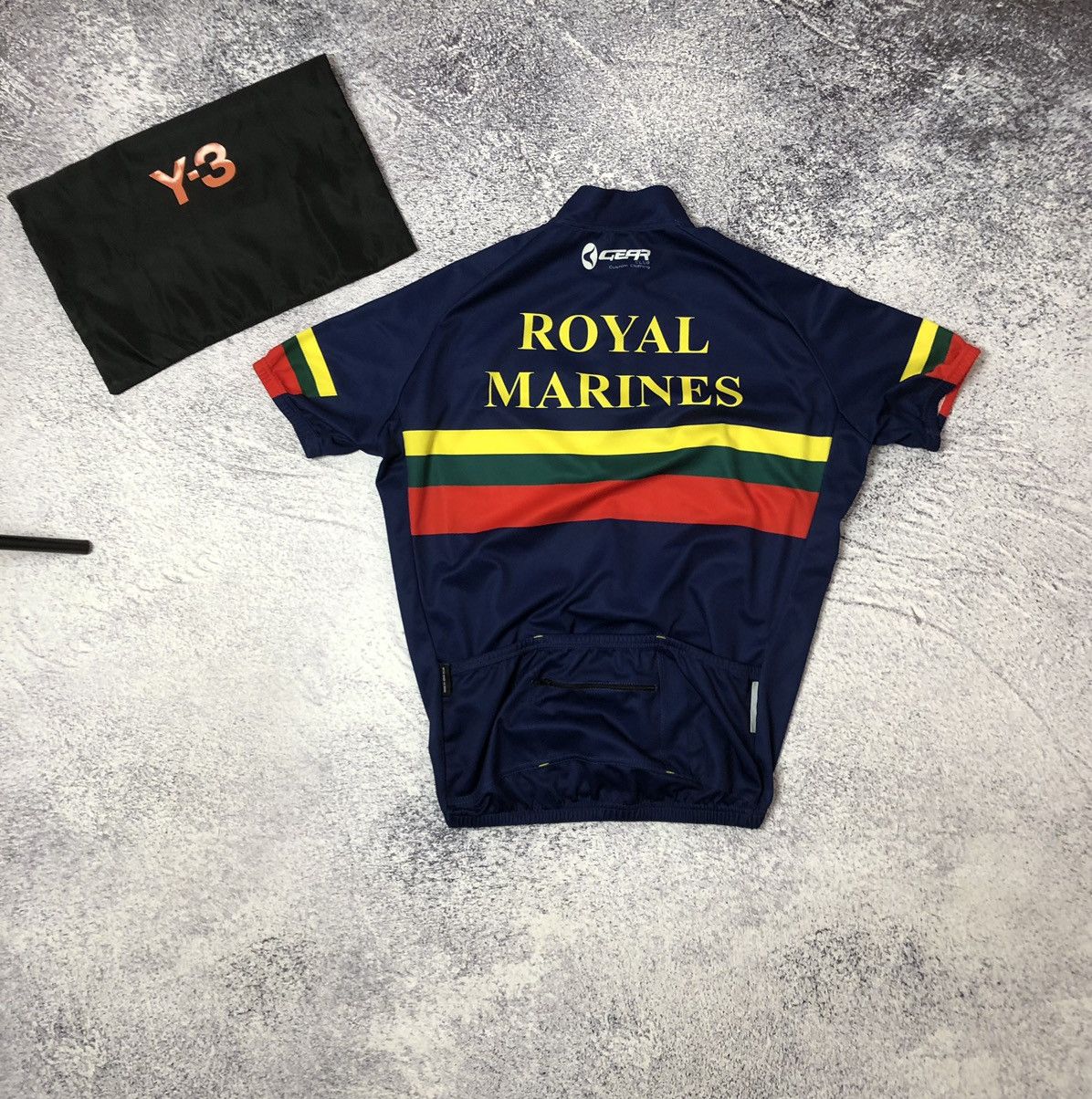 Vintage Vintage cycling shirt Royal Marines rare size L y2k casual Size US L / EU 52-54 / 3 - 6 Thumbnail