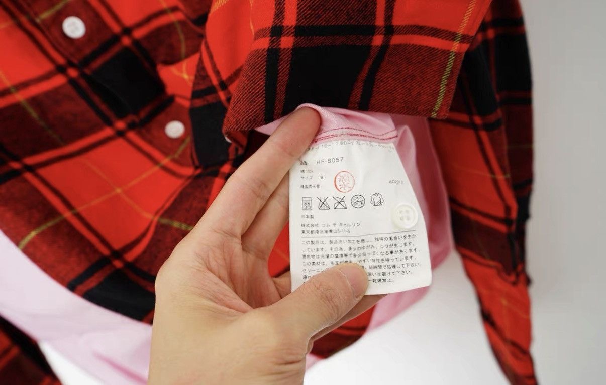 Comme des Garcons Comme des Garçons Paneled Vintage Plaid Shirt Size US S / EU 44-46 / 1 - 9 Thumbnail