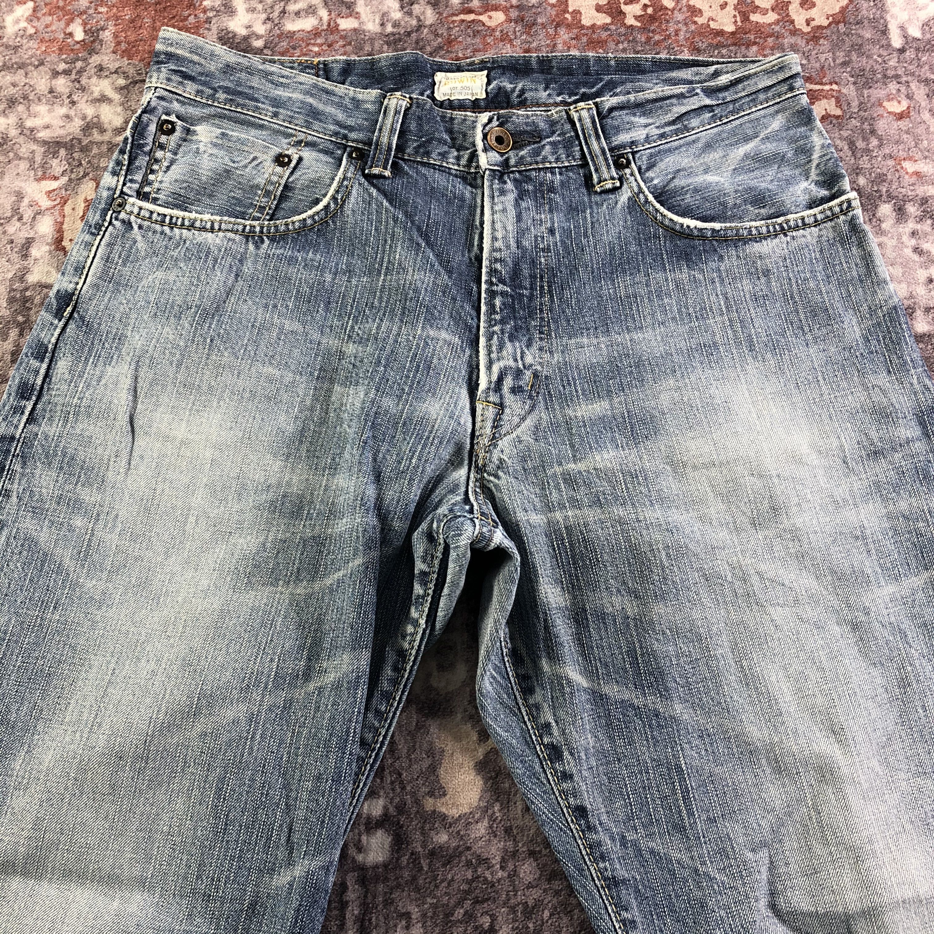 Edwin Vintage Blue Wash Edwin 505 Selvedge Jeans-JM3677 Size US 34 / EU 50 - 3 Thumbnail