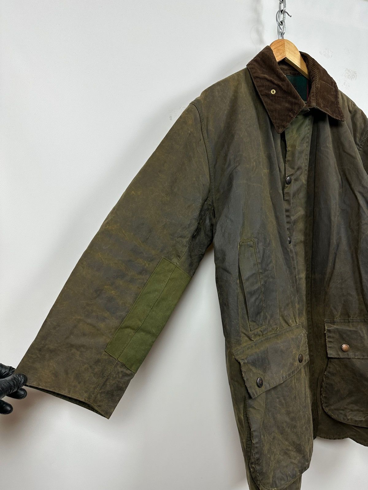 Barbour Vintage Barbour Northumbria Olive Green Waxed Coat Jacket Size US XL / EU 56 / 4 - 10 Thumbnail