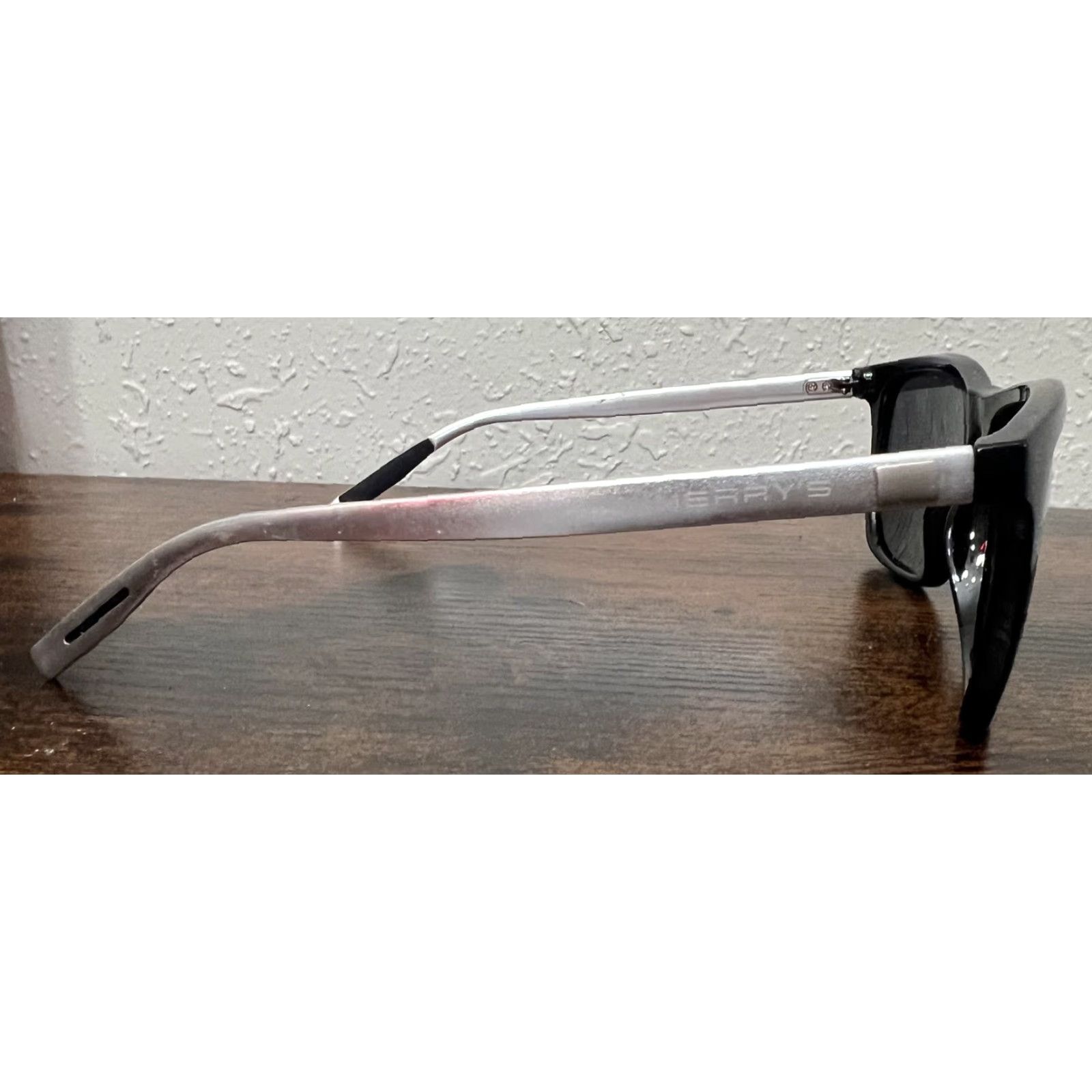 Vintage Merry's Sunglasses S8286 Aluminum Frame Black Lens 100% UV400 Italy Unisex Rectangular 56-16-140 Size ONE SIZE - 6 Thumbnail
