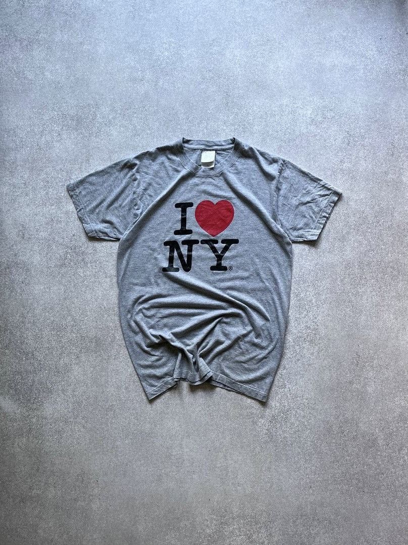 Vintage I ♥️ NY Raf Simons Style Boxy T-shirt Y2K L
