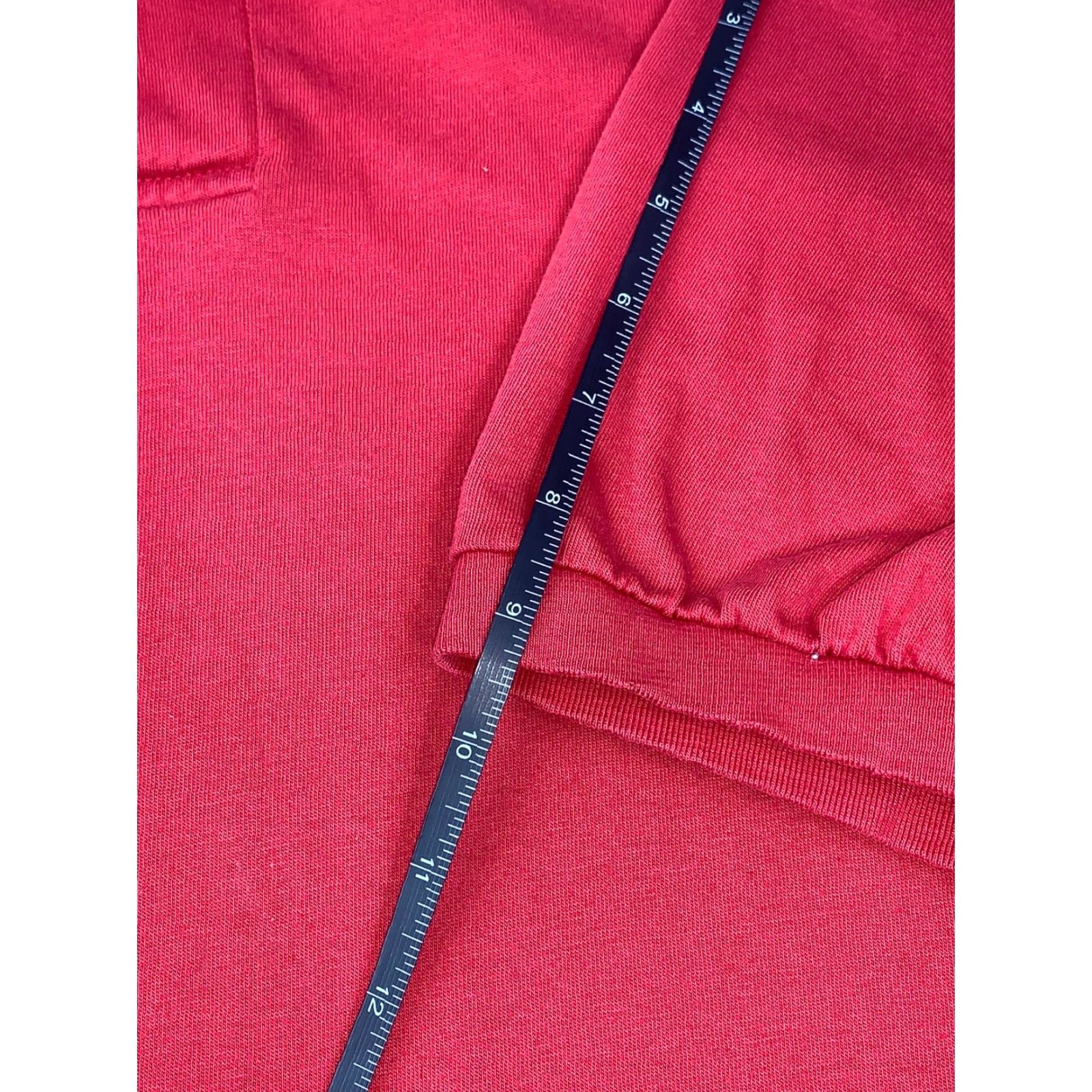 Hanes VINTAGE Hanes Polo Shirt Red Short Sleeve Mens L USA 3588 Size US L / EU 52-54 / 3 - 5 Thumbnail
