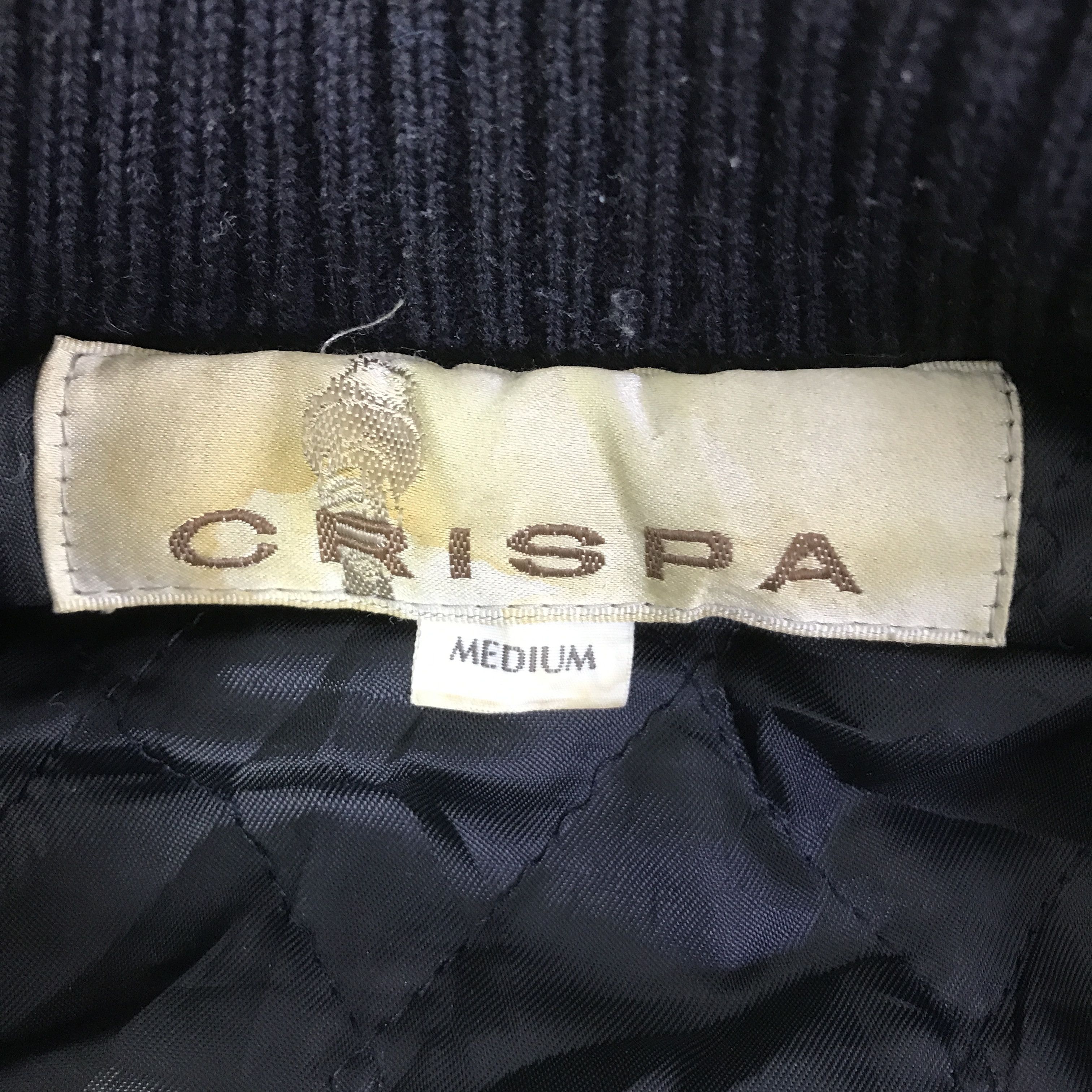 Japanese Brand VTG CRISPA VARSITY SLEEVE LEATHER JACKET K123B12 Size US M / EU 48-50 / 2 - 10 Thumbnail