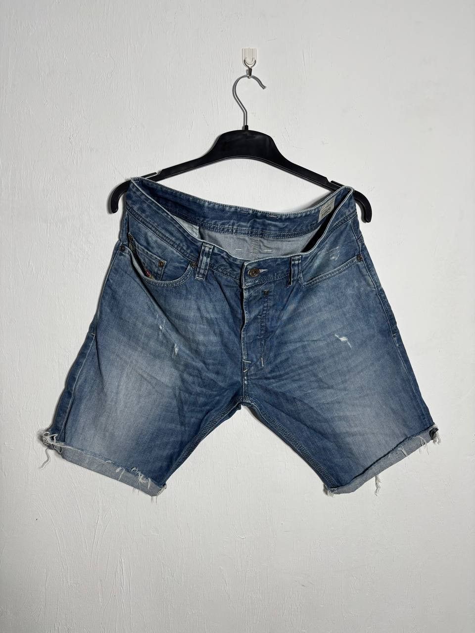 Diesel VTG Diesel Distressed Y2K Crazy Crop Denim Shorts Size US 32 / EU 48 - 10 Thumbnail