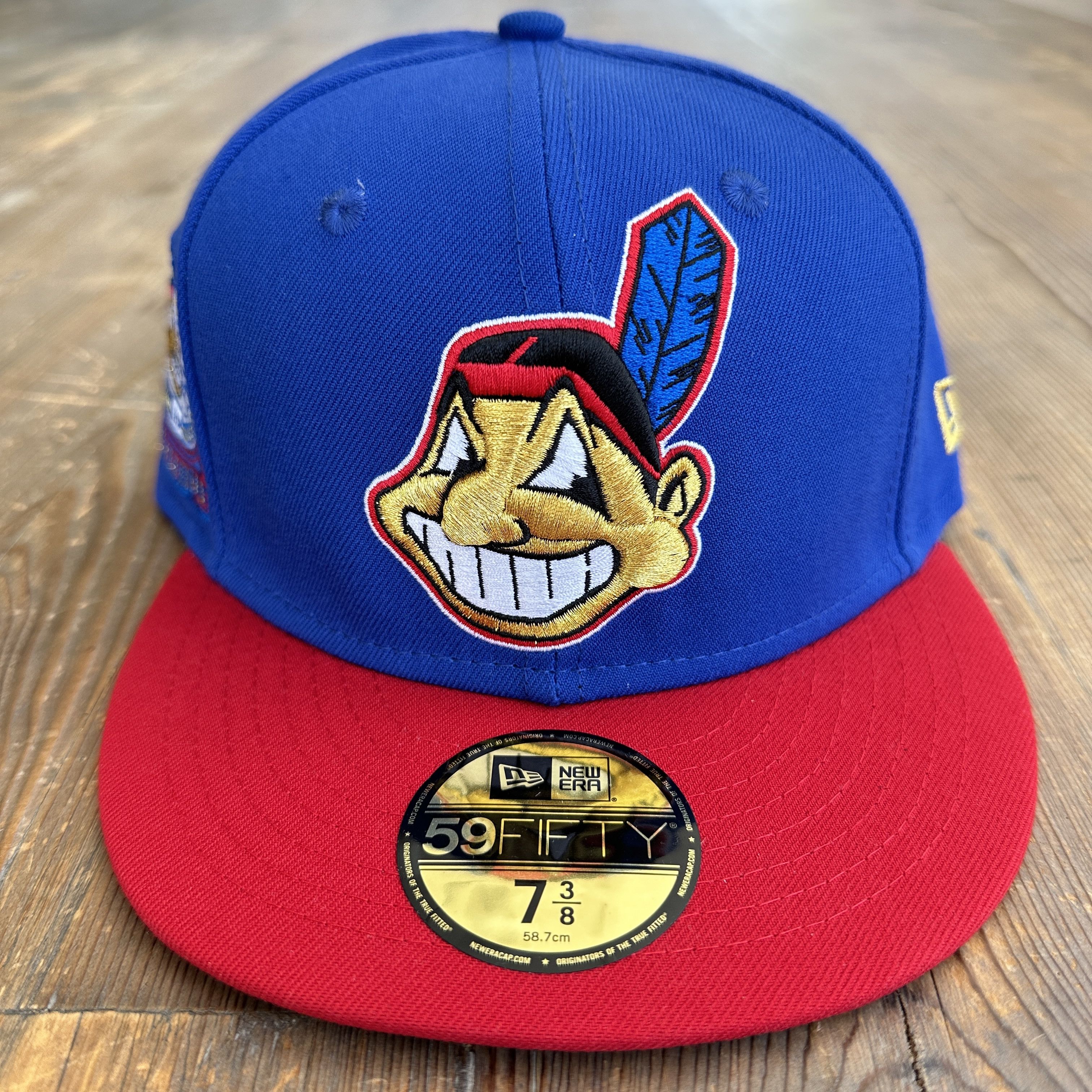 New Era Cleveland Indians Chief Wahoo New Era 59Fifty 7 3 8 Grailed