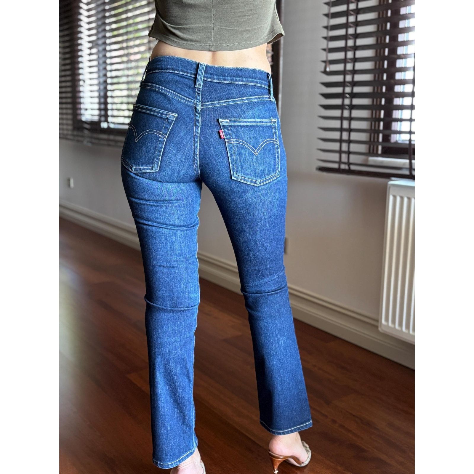 Levi's Levi's 595 W27 L30 - Y2K Bootcut Stretch Jeans - Red Tab Size US 27 - 2 Thumbnail