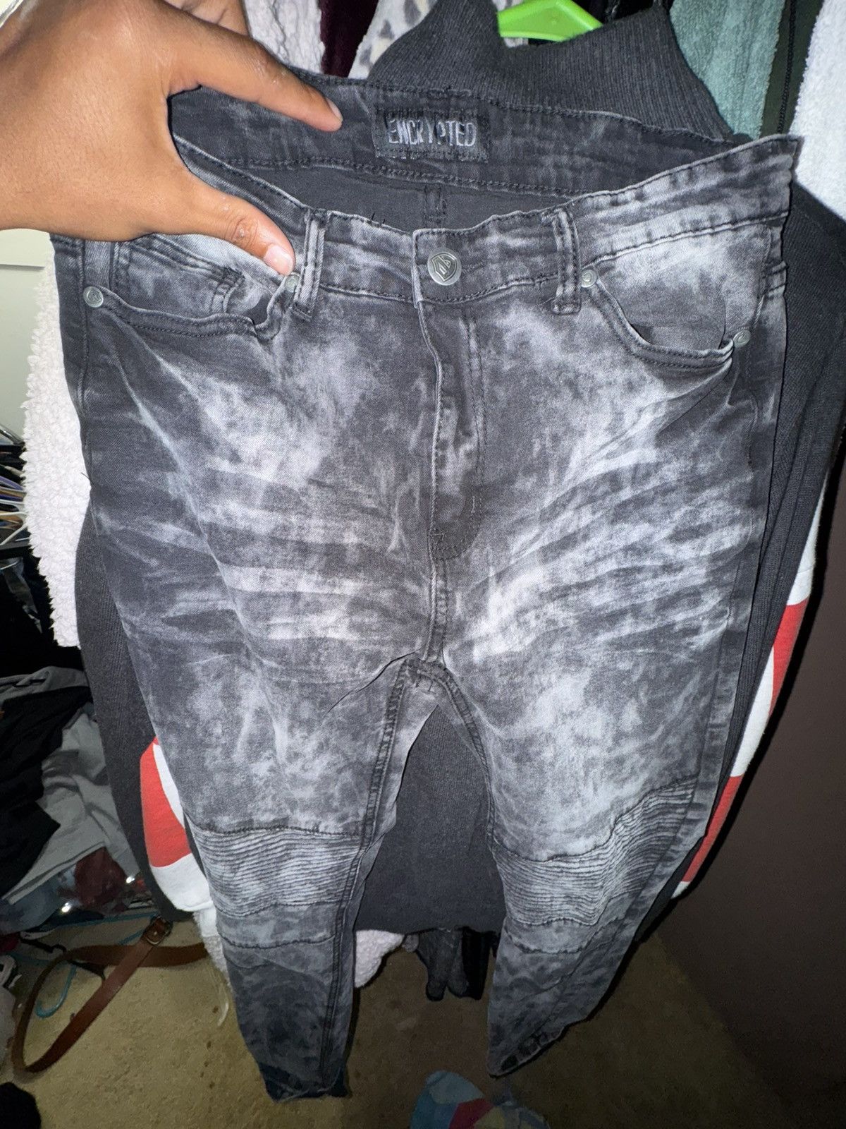 Other Slim Black Grey Wash Jeans Size US 34 / EU 50 - 1 Thumbnail
