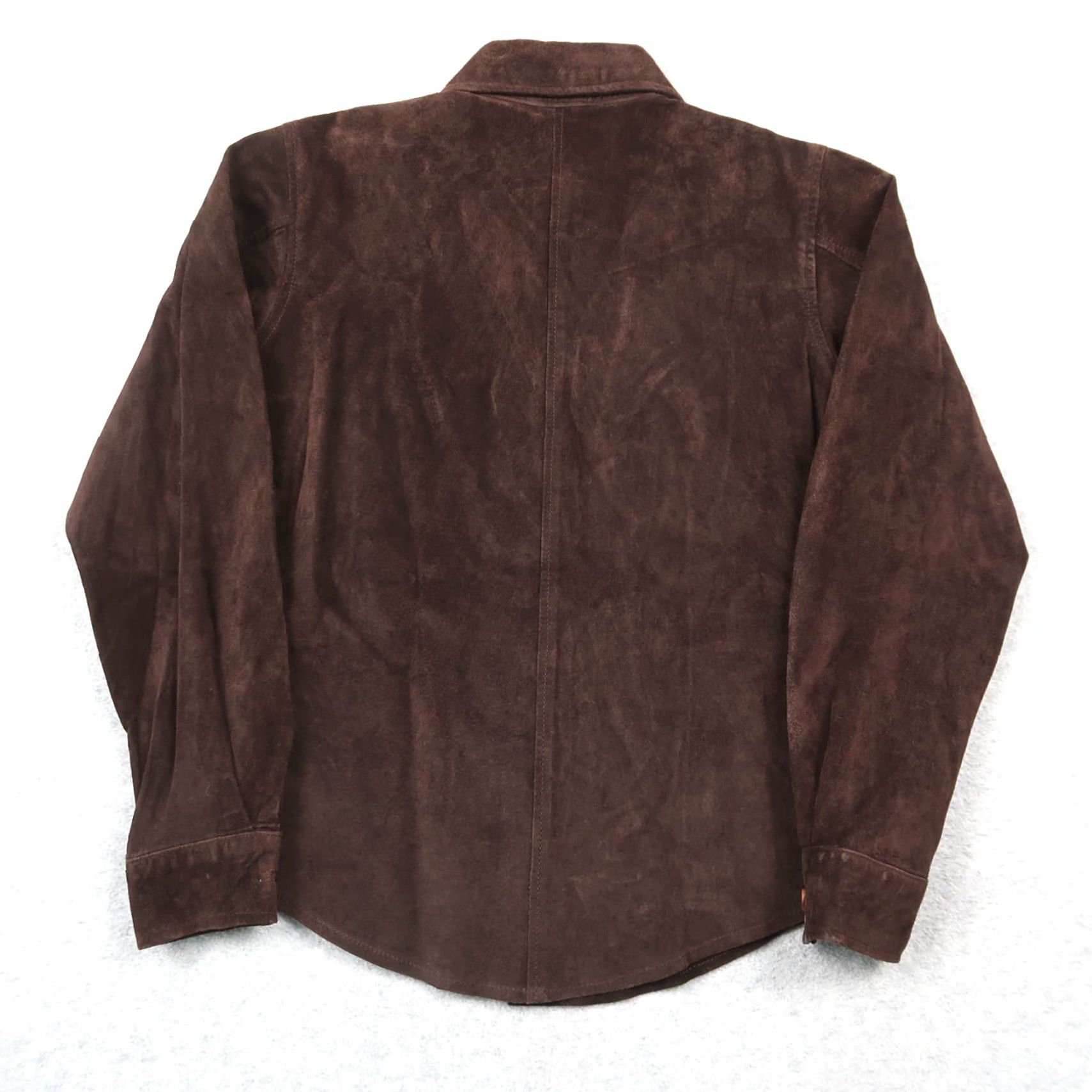 Gap VINTAGE GAP Brown Leather Suede Jacket Western Women Button Up XS Size XS / US 0-2 / IT 36-38 - 2 Thumbnail