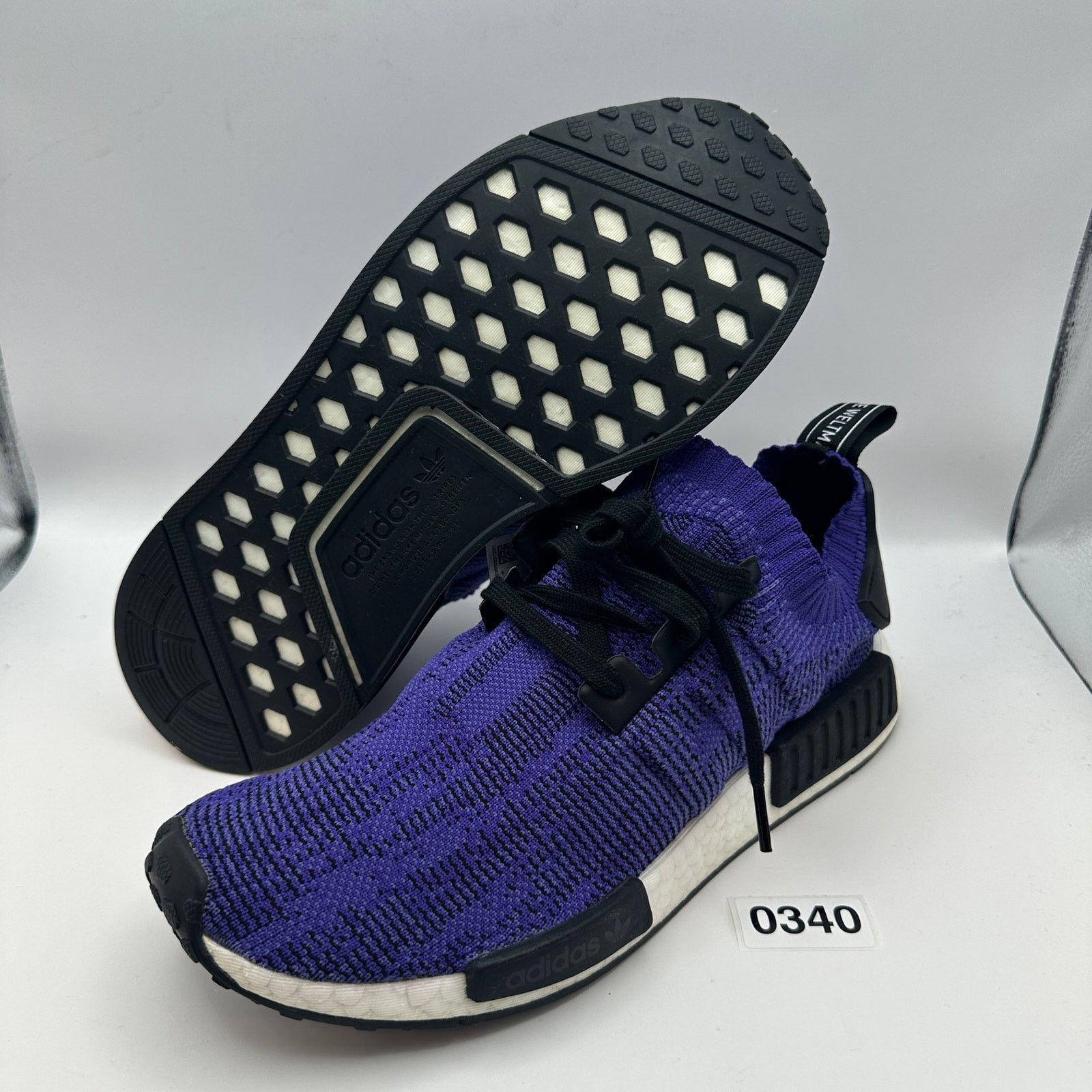 Adidas ADIDAS Men's 10 NMD R1 PRIMEKNIT Energy Ink B37627 Size US 10 / EU 43 - 2 Thumbnail
