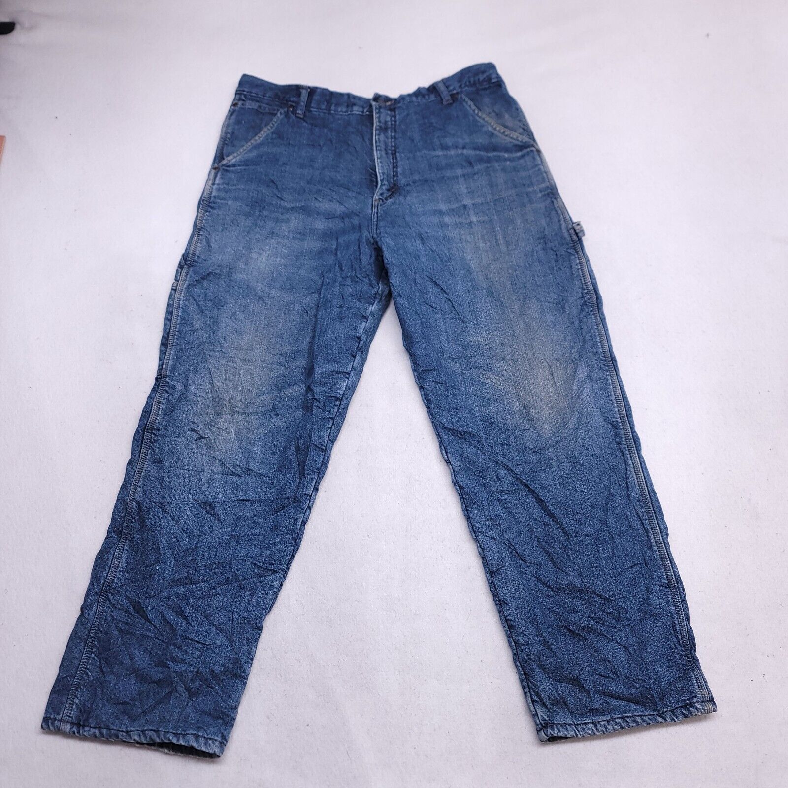Wrangler Wrangler Authentics Button Denim Jeans Mens Size 36x30 Blue Size US 36 / EU 52 - 1 Thumbnail