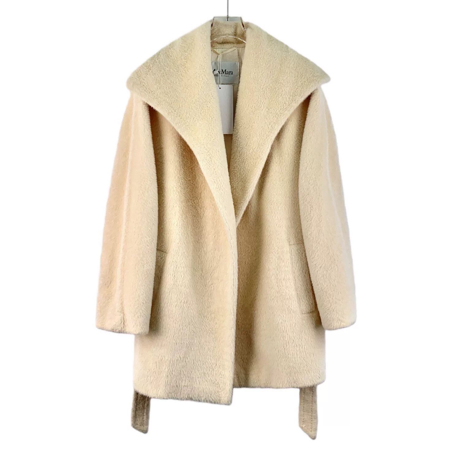 Max Mara beige long-sleeve belted coat by Maxmara Size US XS / EU 42 / 0 - 1 Thumbnail