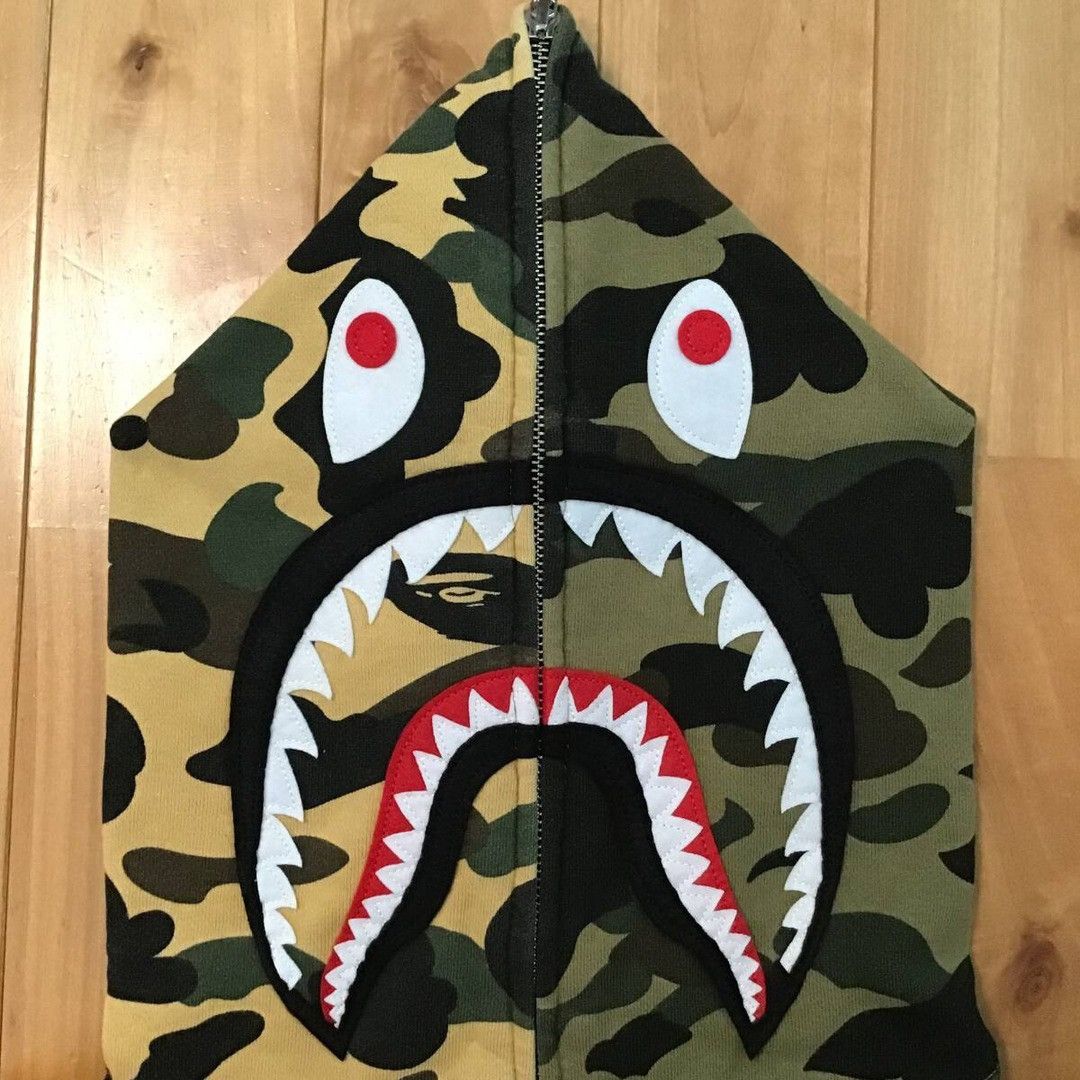 Bape BAPE 1st camo shark full zip hoodie a bathing ape Size US L / EU 52-54 / 3 - 3 Thumbnail