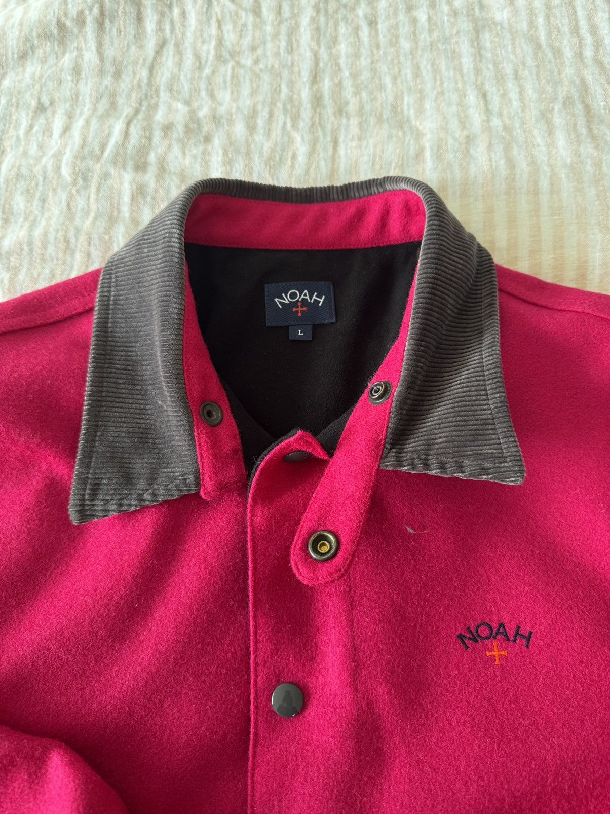 Noah Noah NYC Campus Wool Jacket Raspberry FW23 Size L Size US L / EU 52-54 / 3 - 9 Thumbnail