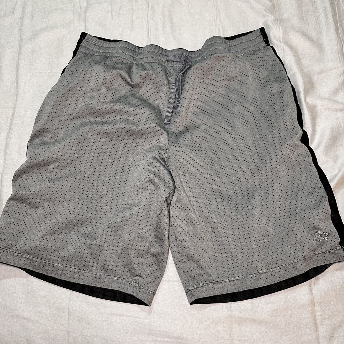 Starter Starter Shorts Reversible Gray/black/silver Basketball Y2k