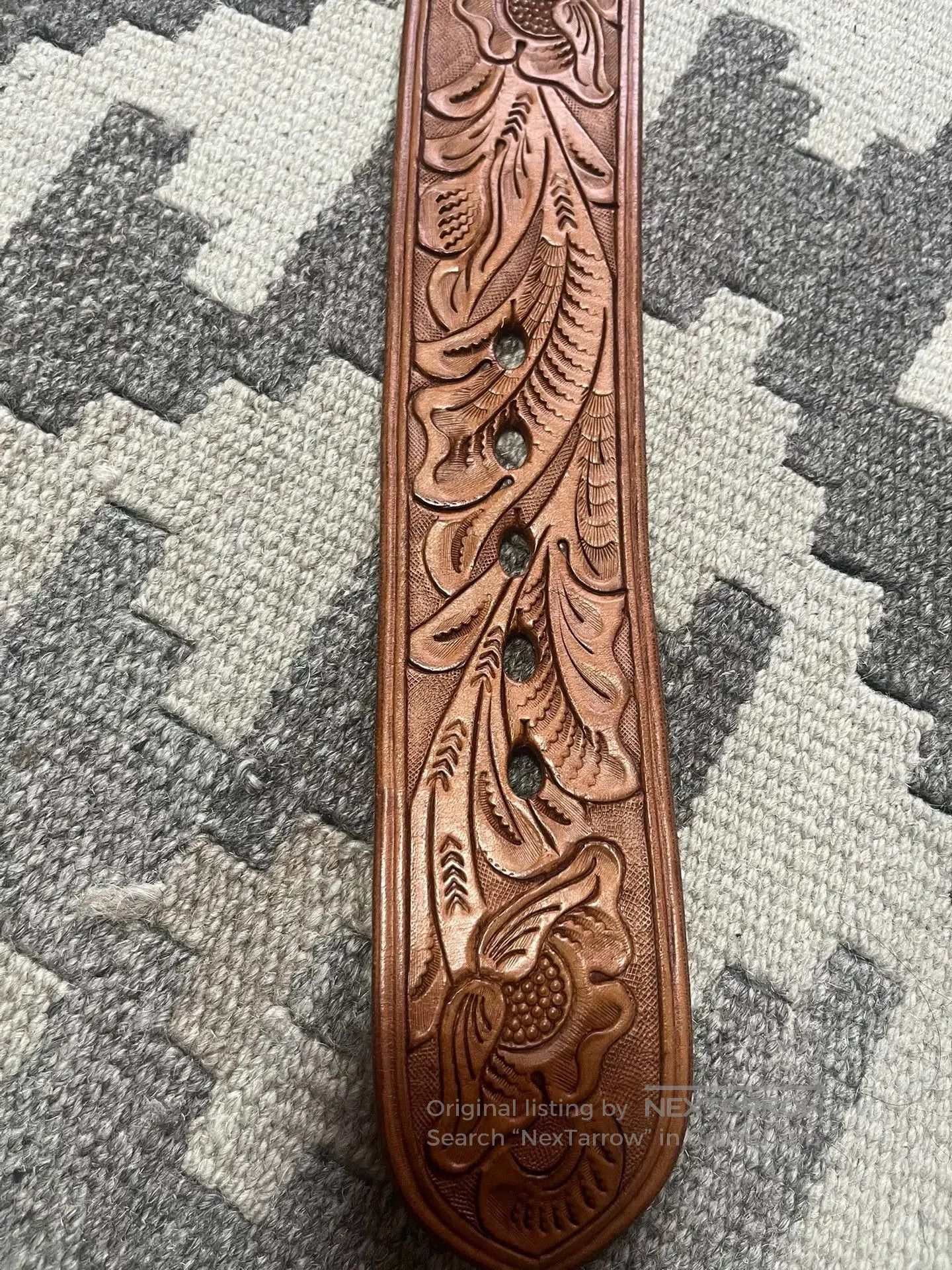 RRL Ralph Lauren Ralph Lauren Handcrafted Embossed Belt. Size ONE SIZE - 4 Thumbnail