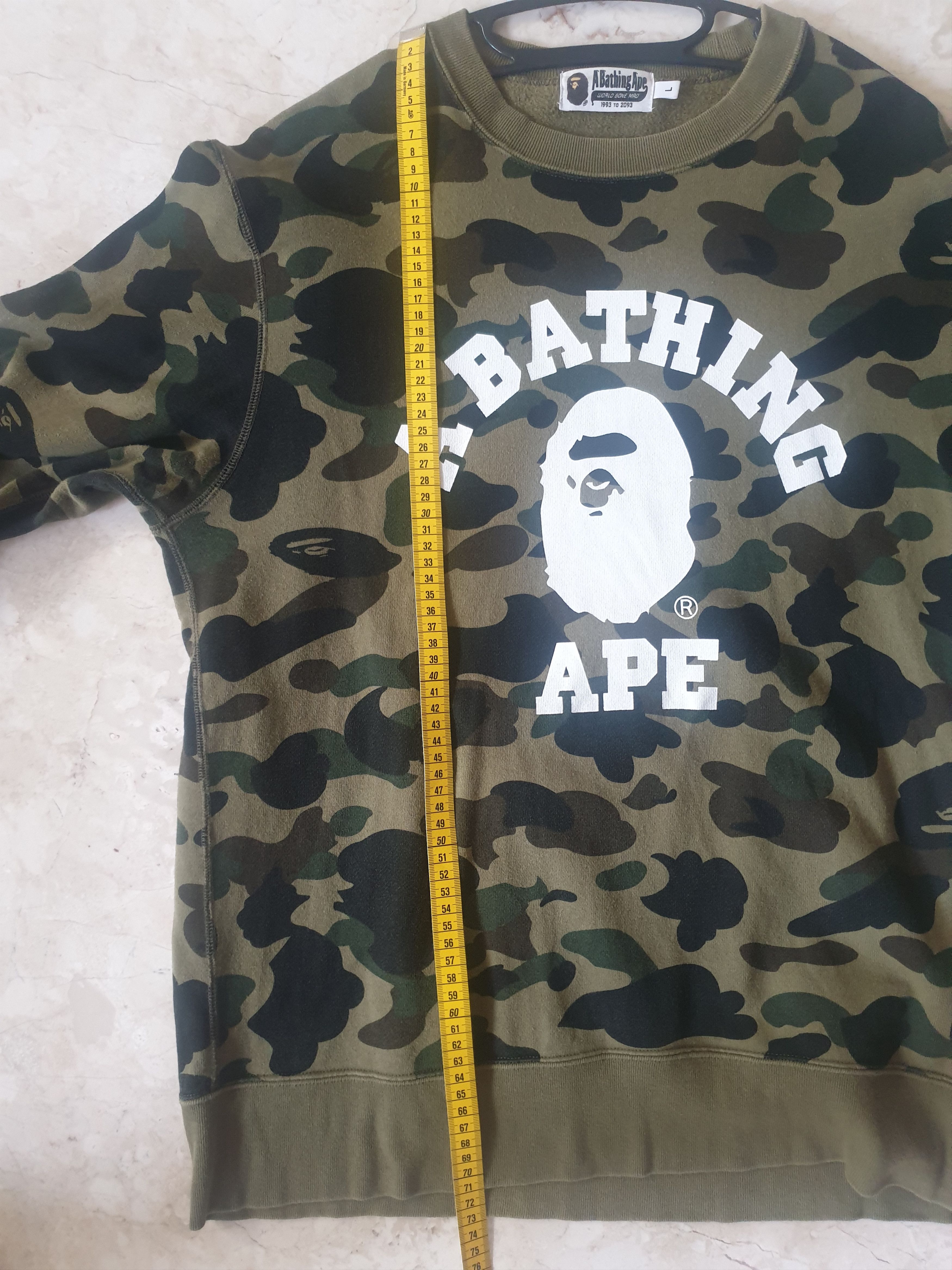 image of Vintage Bape Camo Long Sleeve, Men's (Size Large)