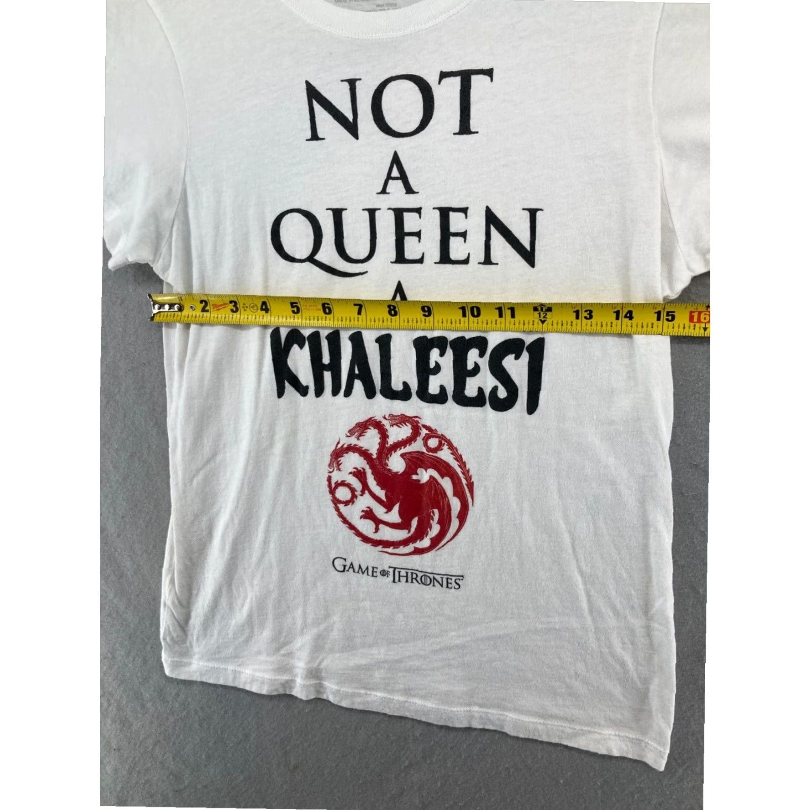 Vintage Game of Thrones Khaleesi Dragons Womens T Shirt Medium White Size M / US 6-8 / IT 42-44 - 3 Thumbnail