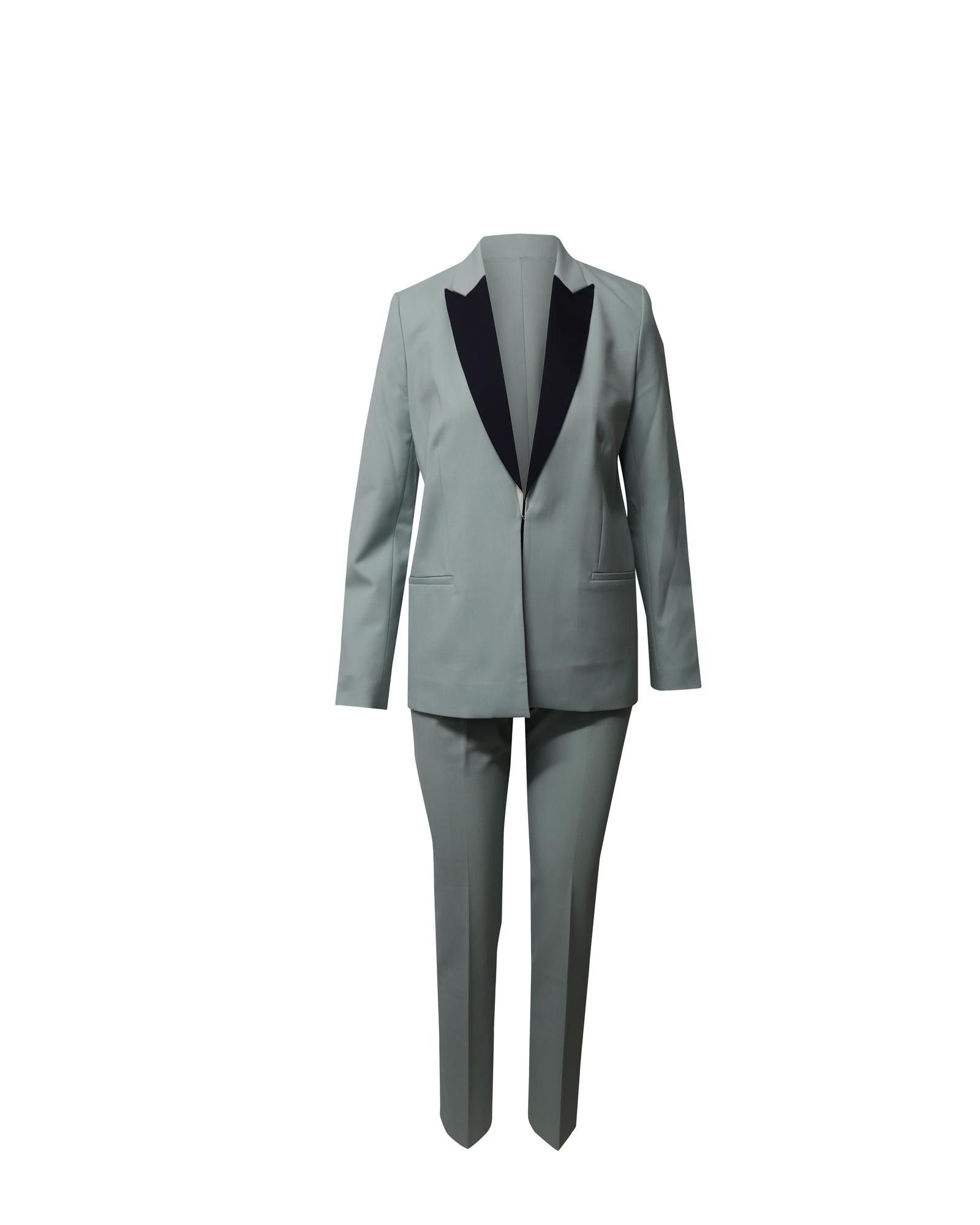 image of Victoria Beckham Mint Polyester Tailored Suit, Women's (Size XS)