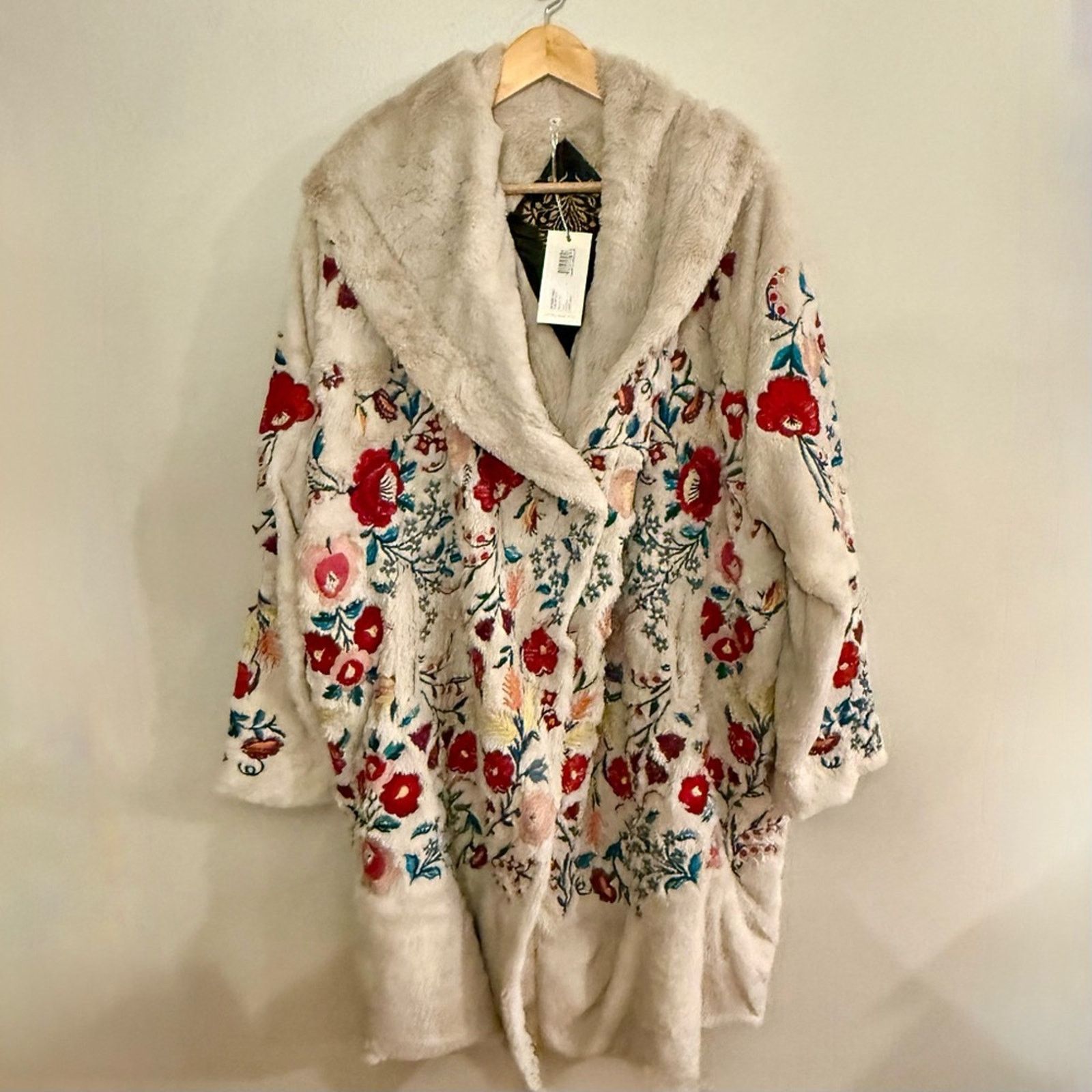 Johnny Was NWT Johnny Was Biya Floral Gena Embroidered Hooded Coat Size L / US 10 / IT 46 - 4 Thumbnail
