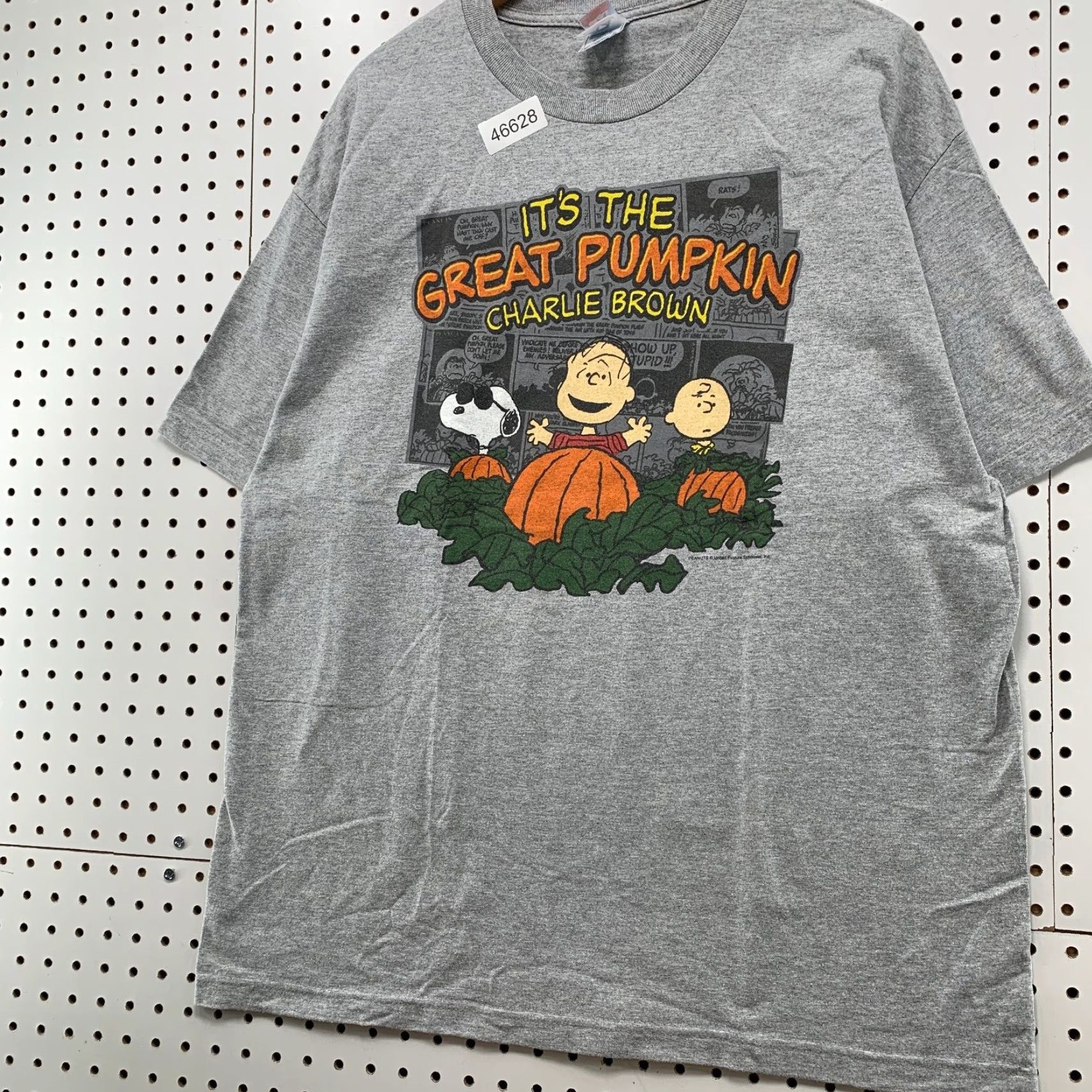 Peanuts VINTAGE Peanuts Halloween Shirt Mens XL Gray Charlie Brown Snoopy | Peanuts Shirt | Halloween | Gray | XL | Mens | Vintage Size US XL / EU 56 / 4 - 3 Thumbnail