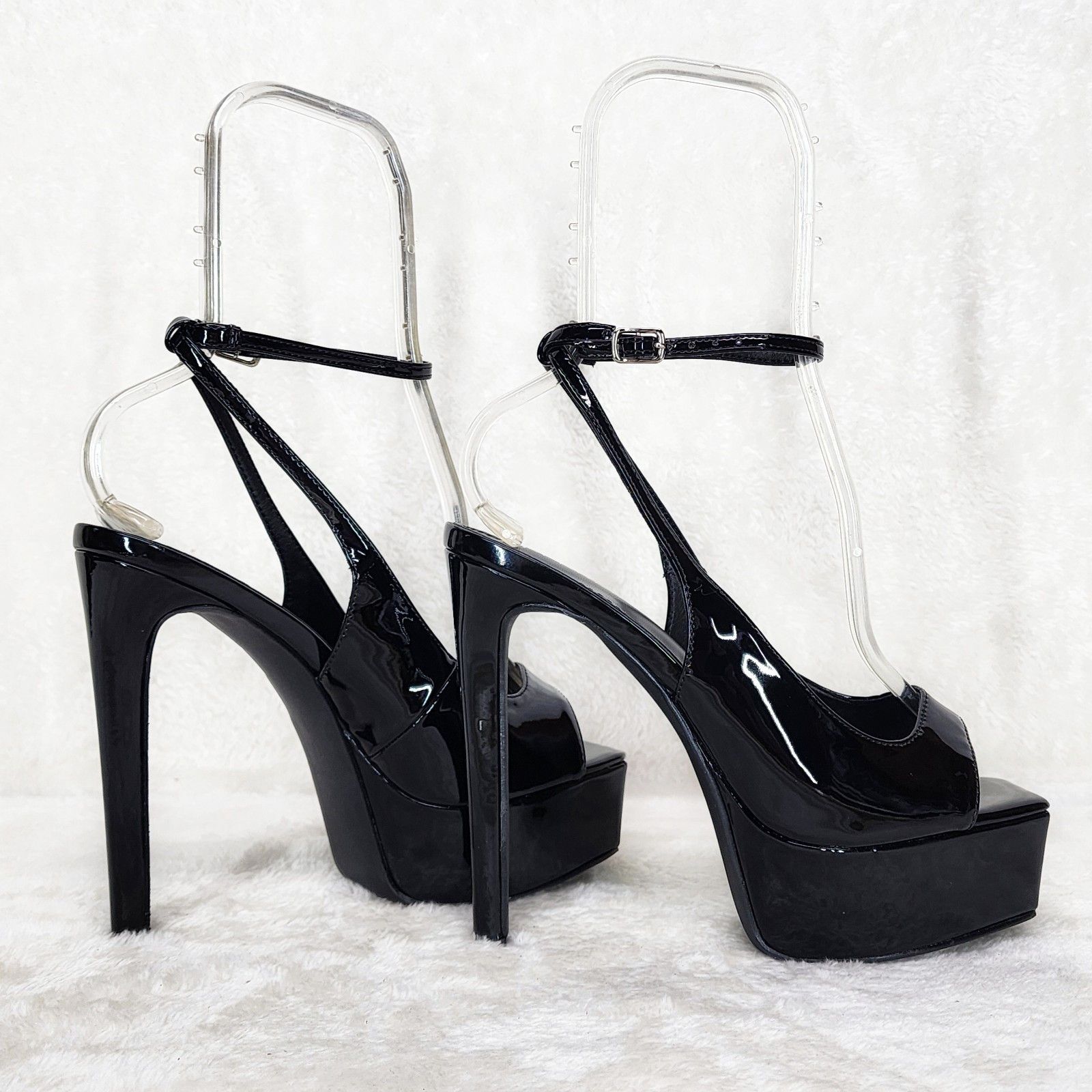 Other Evie Platform Ankle Strap Slingback High Heels Shoes Sandals Size US 7 / IT 37 - 3 Thumbnail