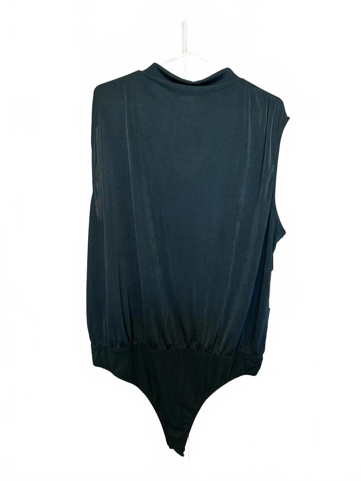Designer Arula Sleeveless Bodysuit in Hunter Green 1X NWT Size XL / US 12-14 / IT 48-50 - 1 Thumbnail
