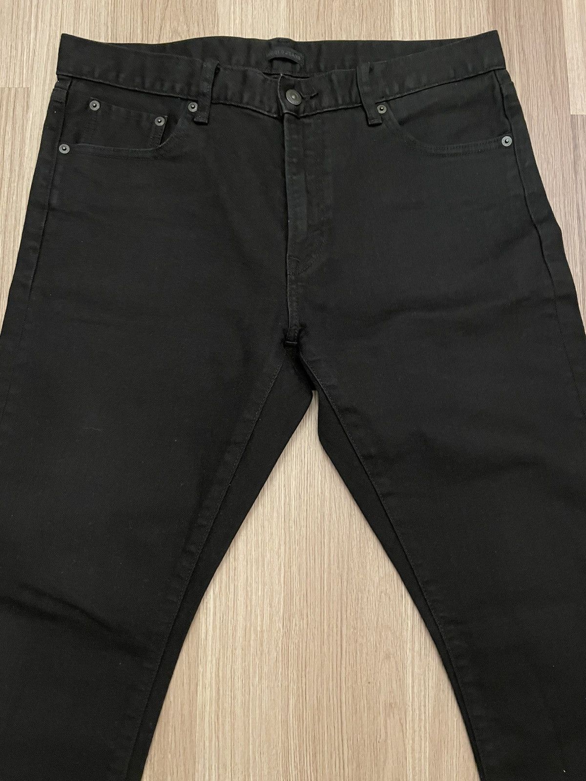 Uniqlo Uniqlo Slim Black Jeans Size US 33 - 1 Thumbnail