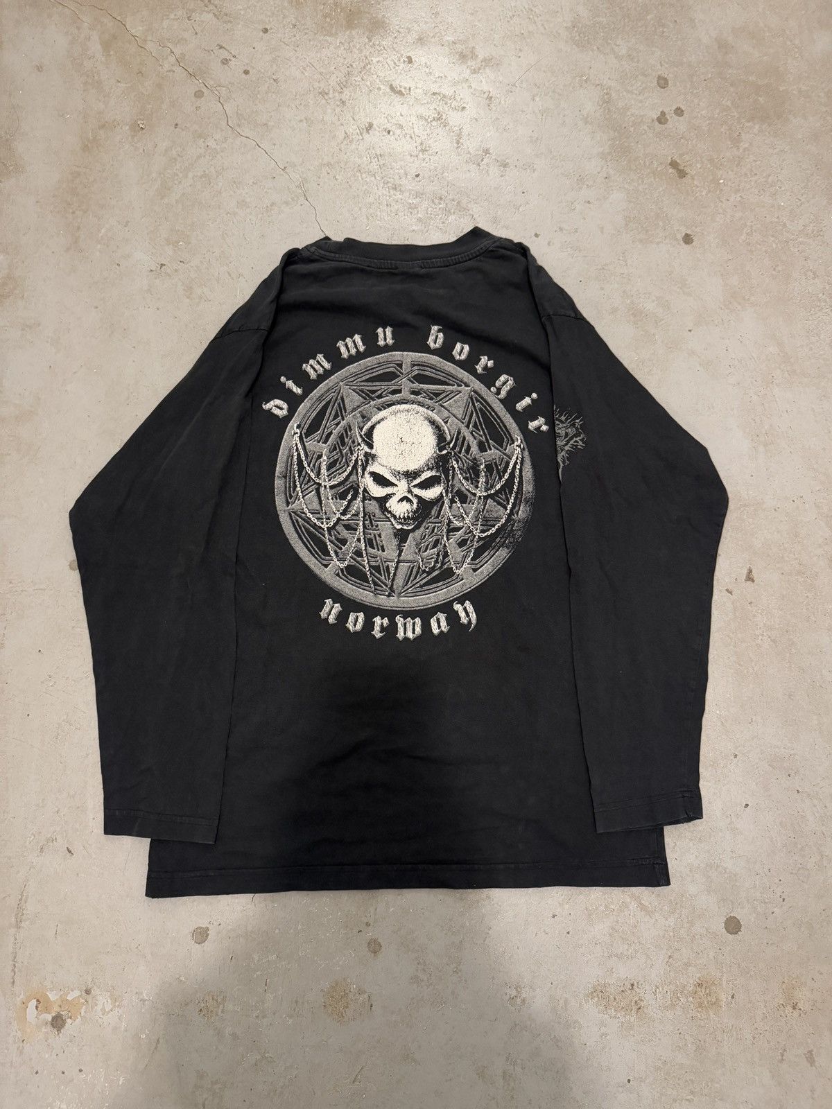 Band Tees × Vintage *RARE* VTG DIMMU BORGIR BLACK METAL BAND TEE EURO 90s Size US XL / EU 56 / 4 - 15 Thumbnail