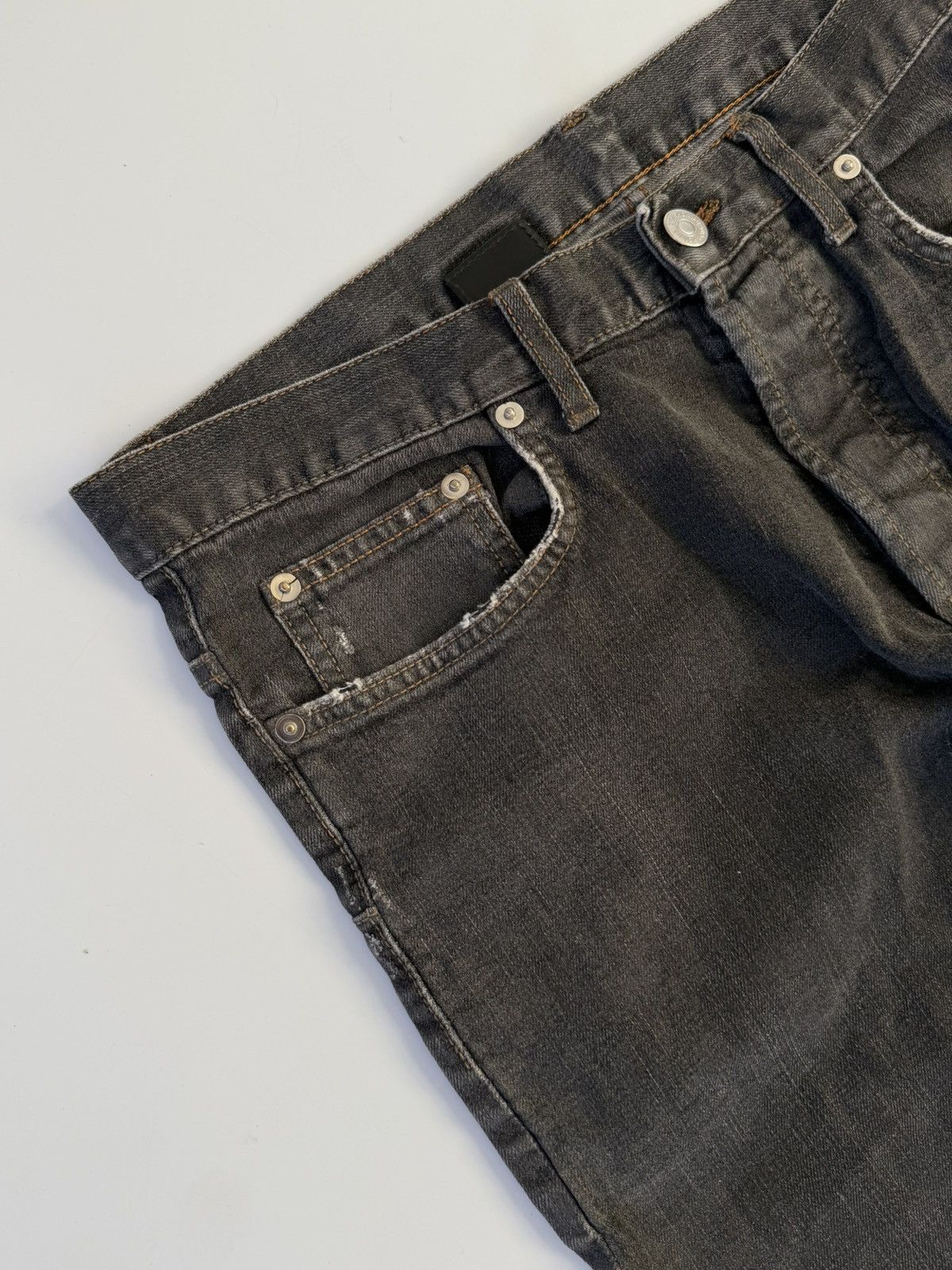 Dior Dior Homme Black Washed Jeans Size US 31 - 4 Thumbnail