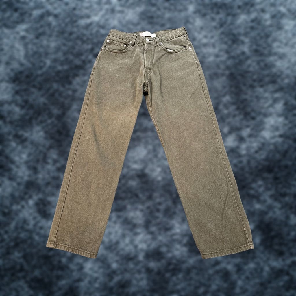 Levi's VINTAGE Levi's 550 Jeans Men 32x30 Dark Green Relaxed Straight 5-Pocket Denim Cotton USA 90s Retro Grunge Size US 32 / EU 48 - 1 Thumbnail