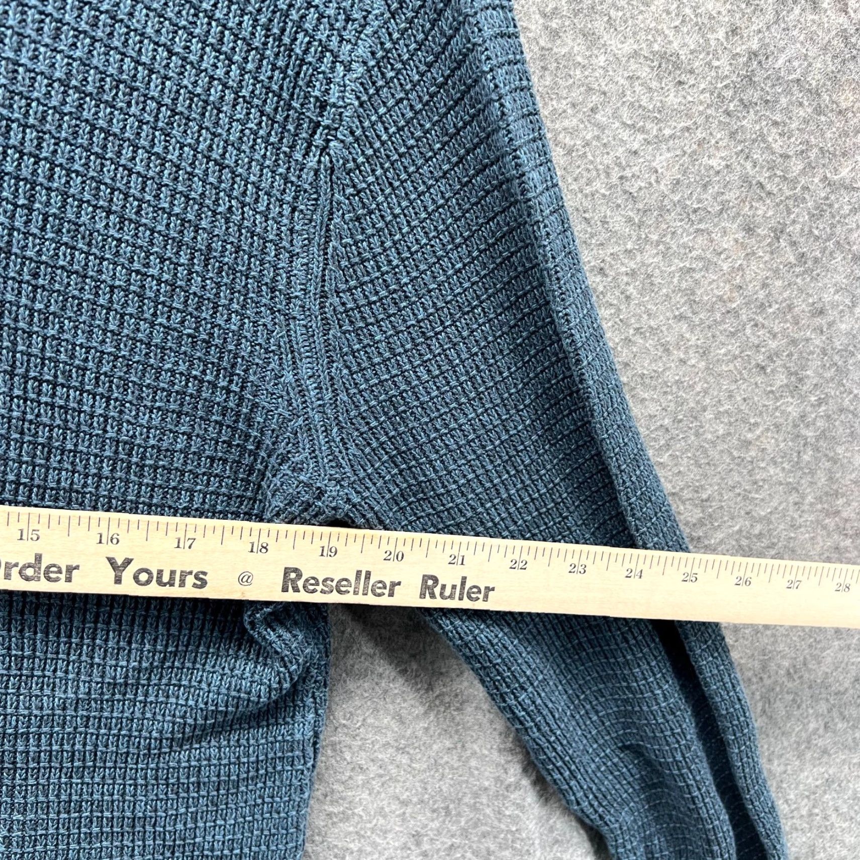 Calvin Klein Calvin Klein Sweater Women Medium Teal Blue Hooded Fleece Pullover Knitted Pullover Cotton Logo Knit Regular Sweatshirt Size M / US 6-8 / IT 42-44 - 6 Thumbnail